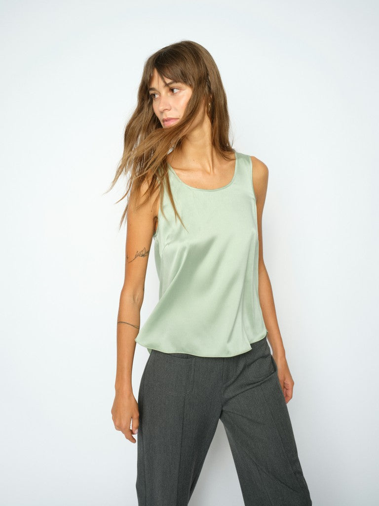 134710 mos mosh mmastrid silk tank top mint frosty green