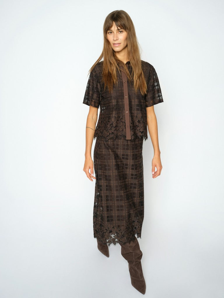 mos mosh mmbia checko lace skirt brown going out