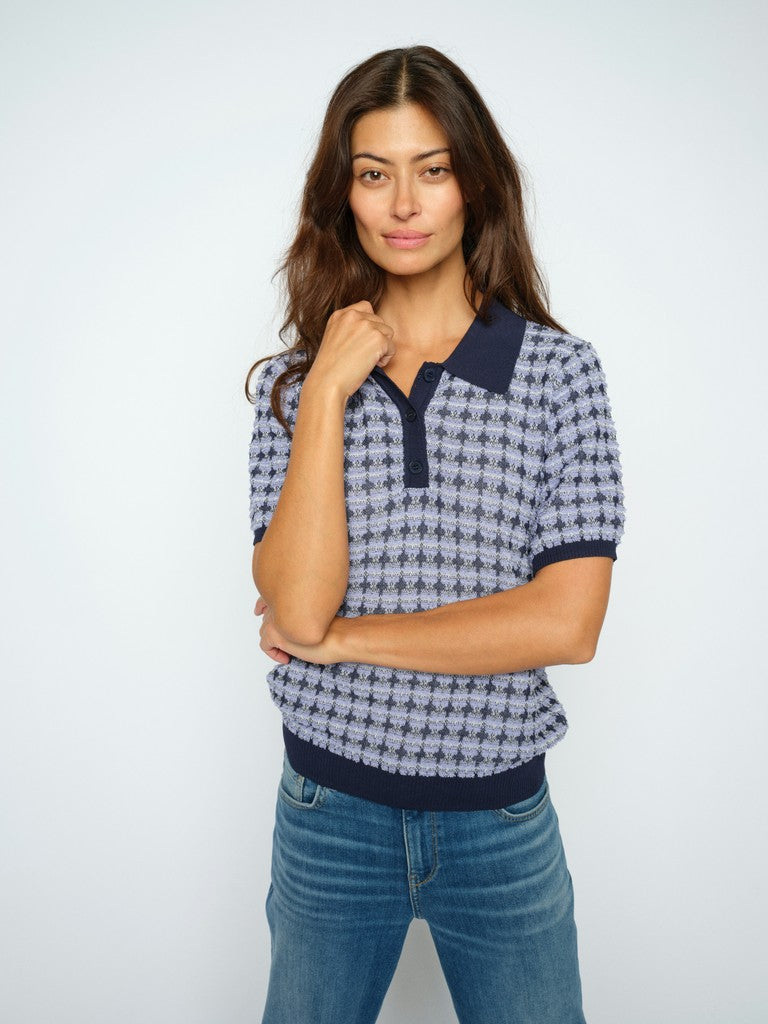 181920 mos mosh mmtink ss polo knit violet smart casual workwear