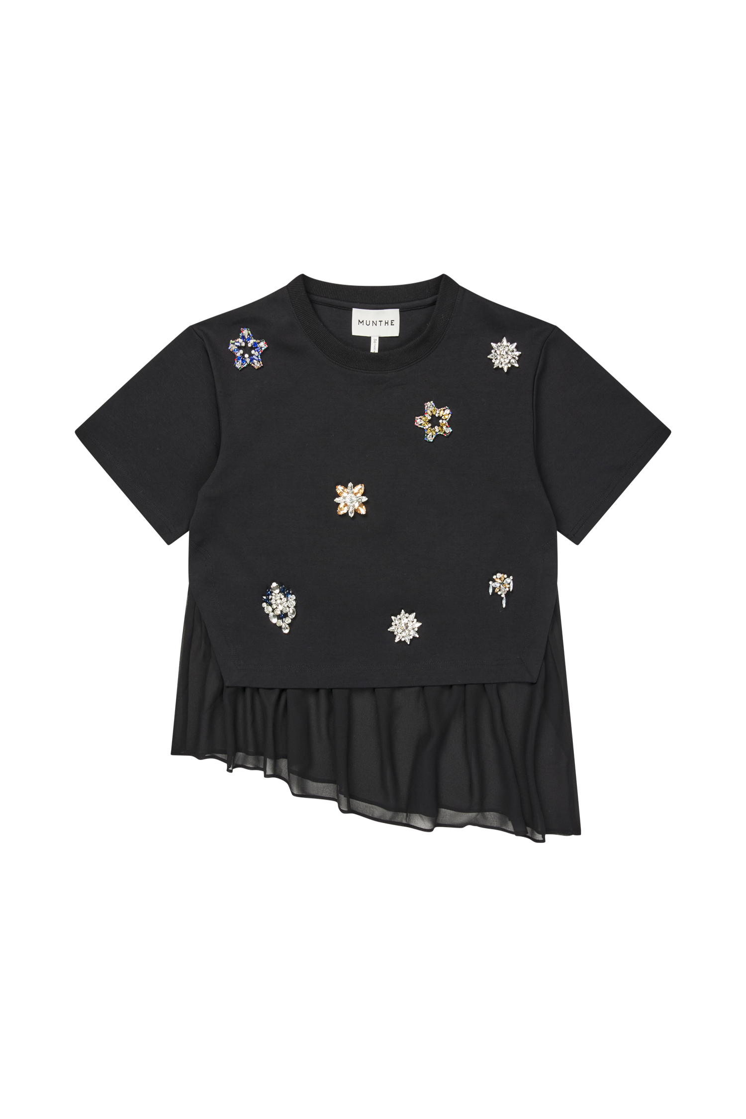 MUNTHE BLACK SEQUIN TOP VACH 226