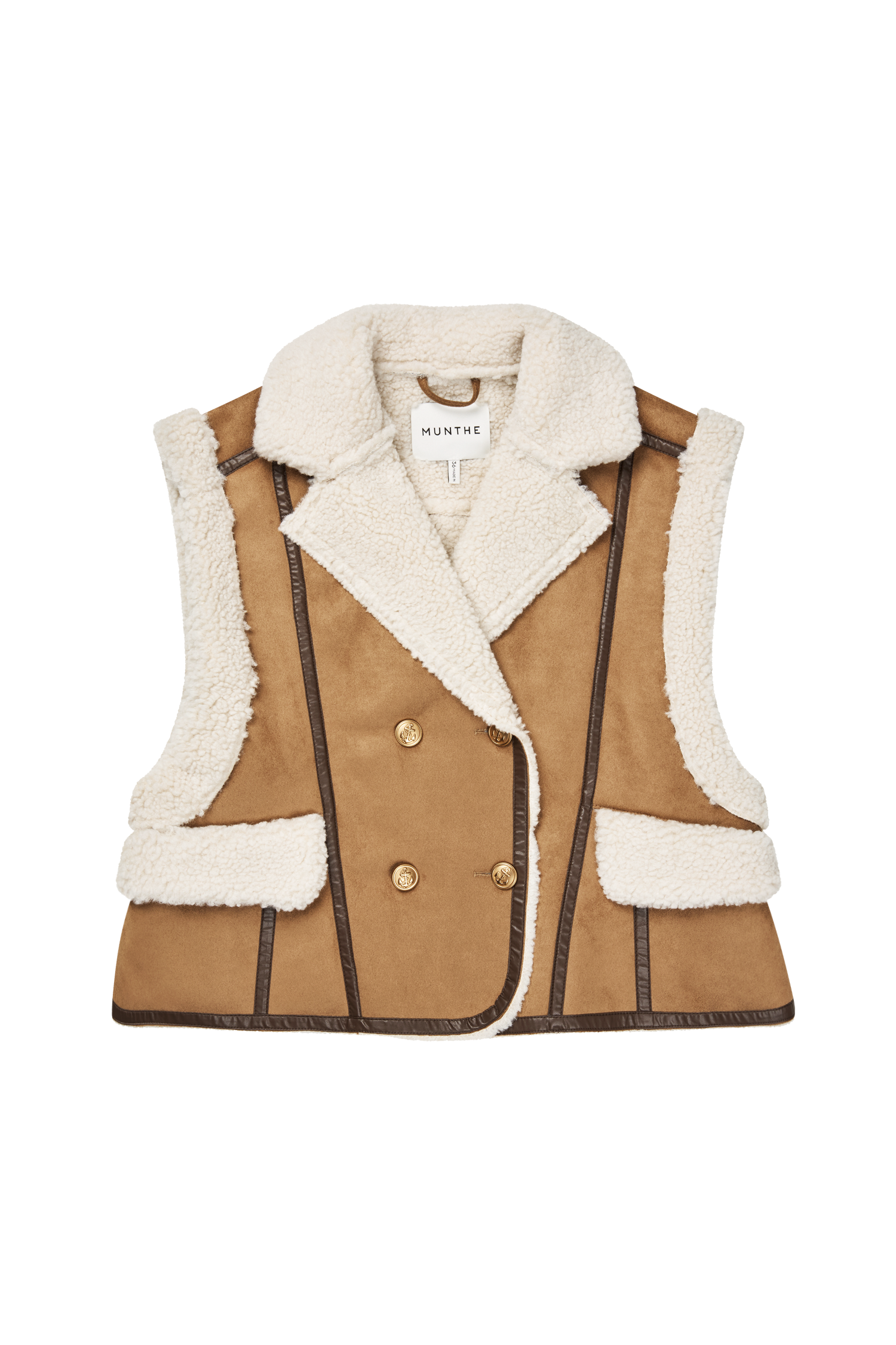 MUNTHE BROWN SUEDE JACKET VIGOR 226
