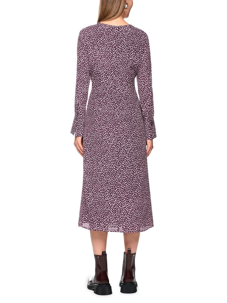 MARCCAIN WINE DOT DRESS BC2123W38 296 226