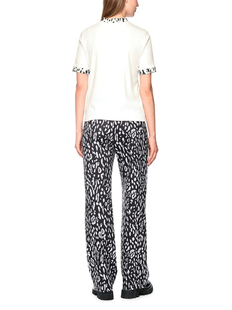 MARCCAIN CREAM ANIMAL TRIM TOP BS4857J55 110 226