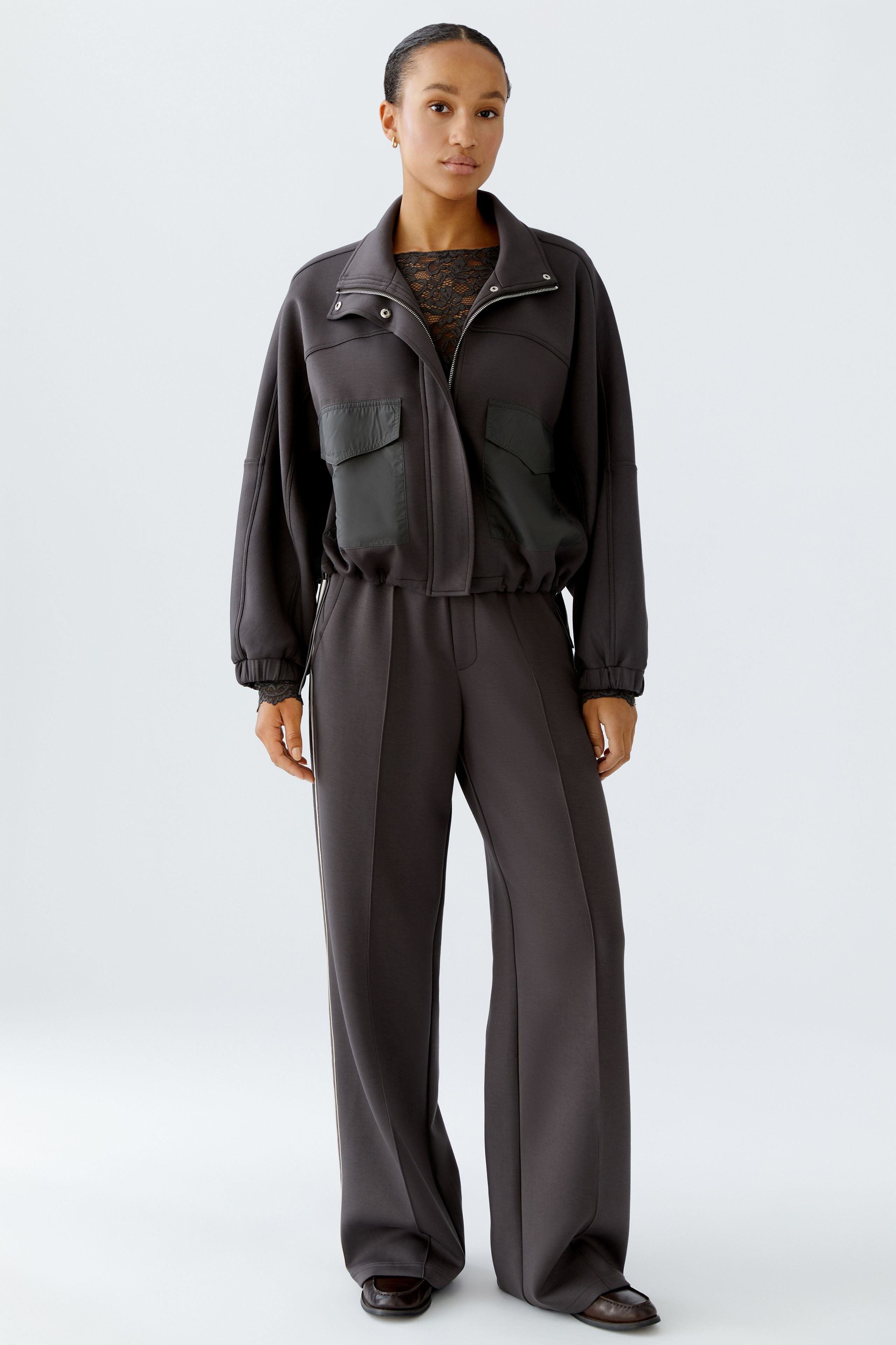 OUI BROWN TROUSERS 94118 AT MACBEES