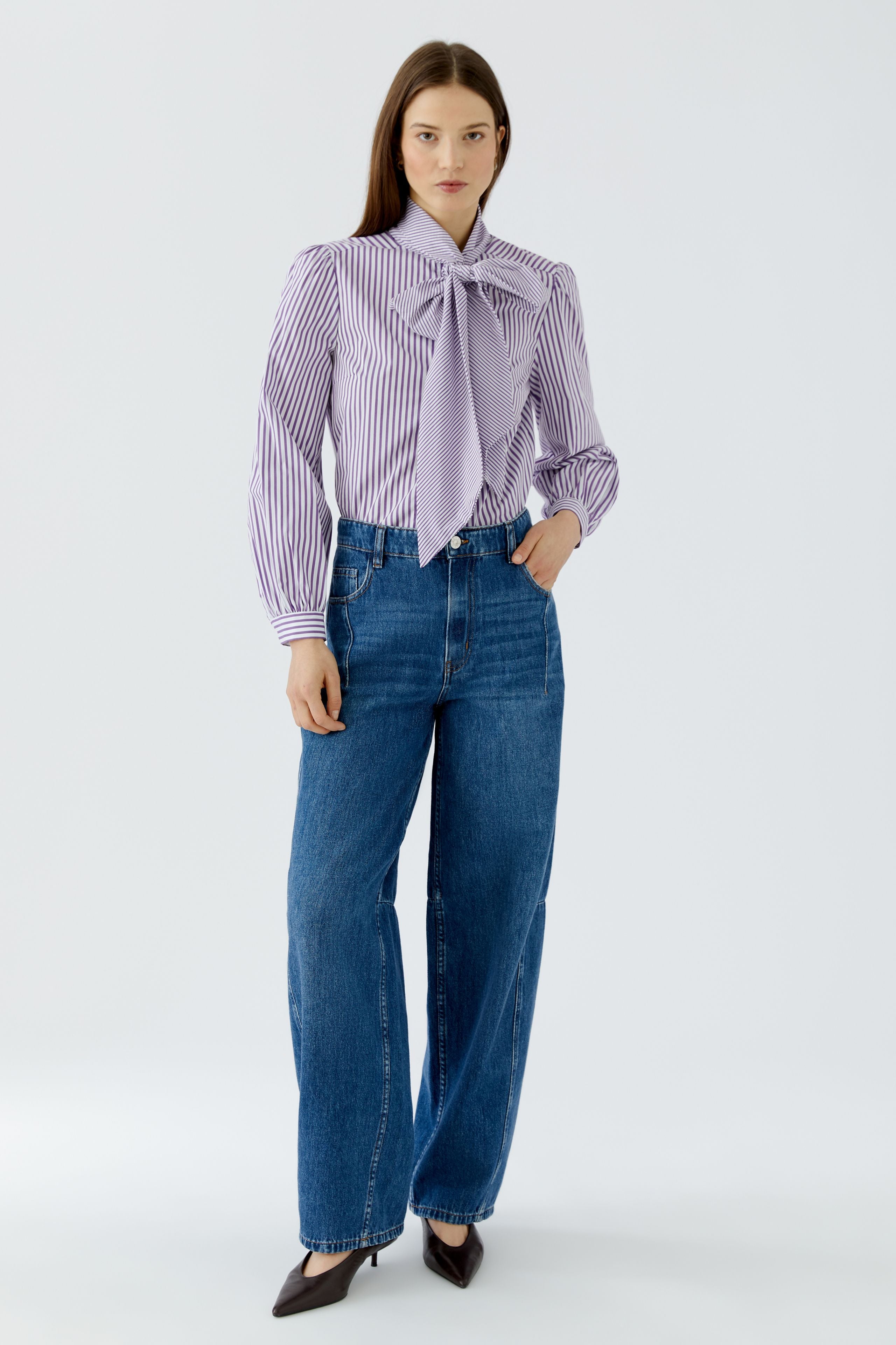 OUI PURPLE STRIPED SHIRT 0100415 0104 226