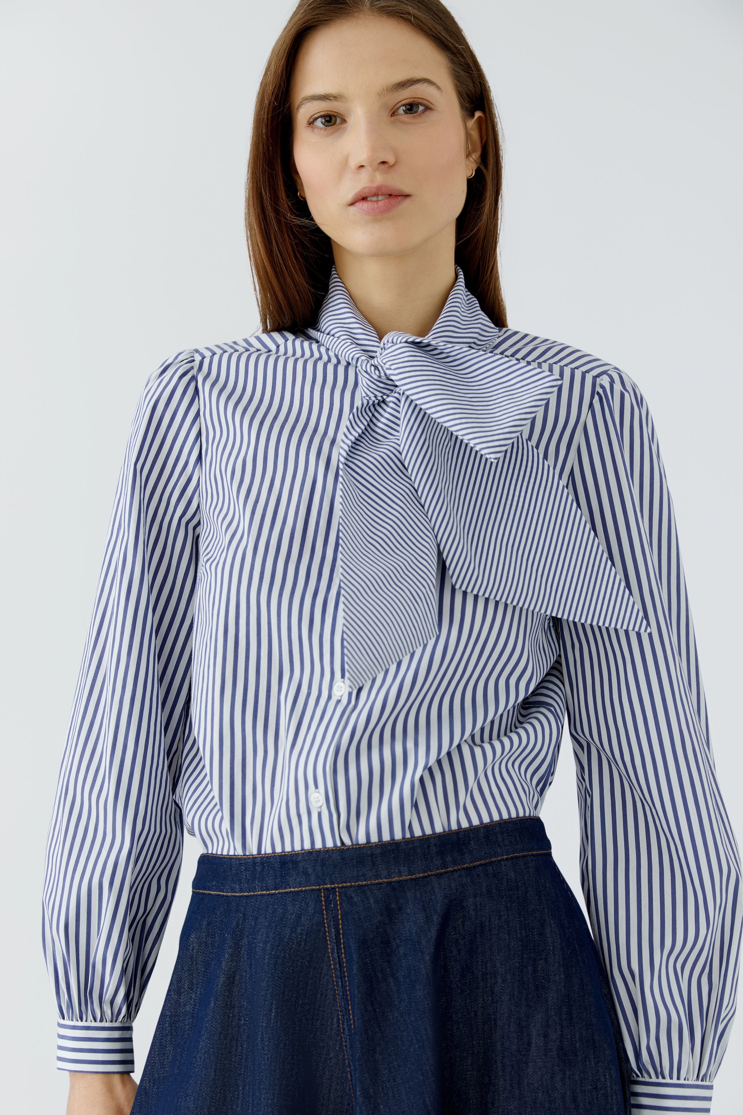 OUI BLUE STRIPED SHIRT 100415 0105 226