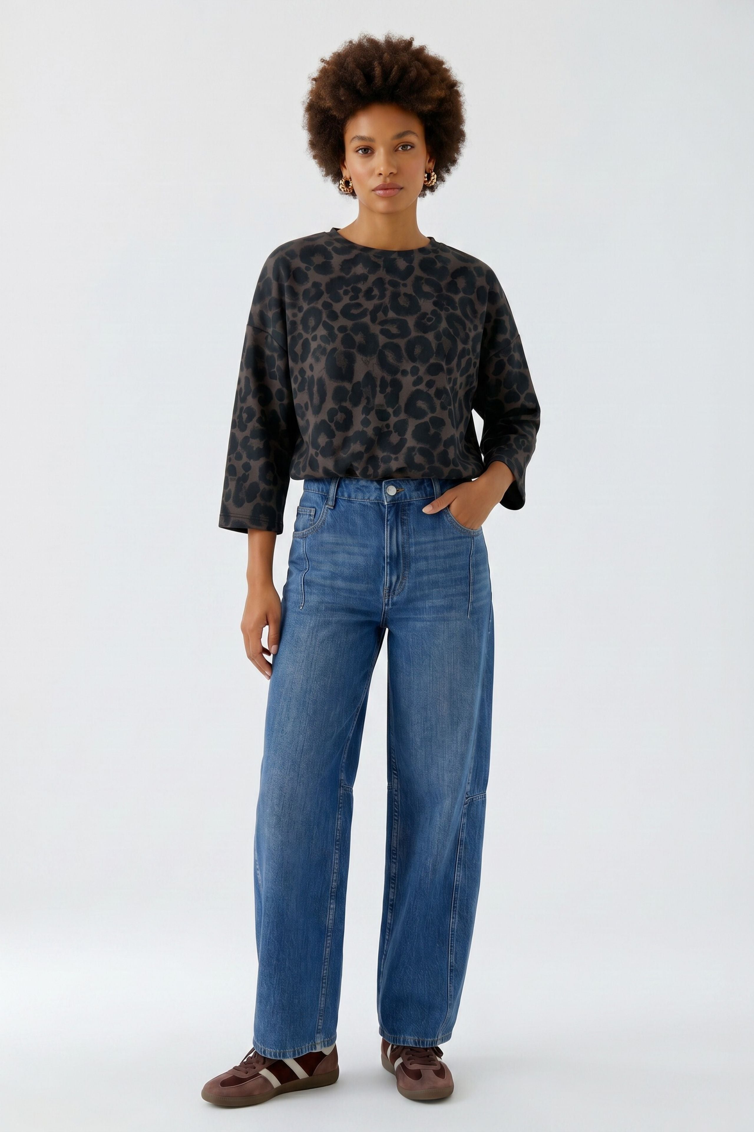 OUI BROWN SWEATSHIRT 99046 0000 226
