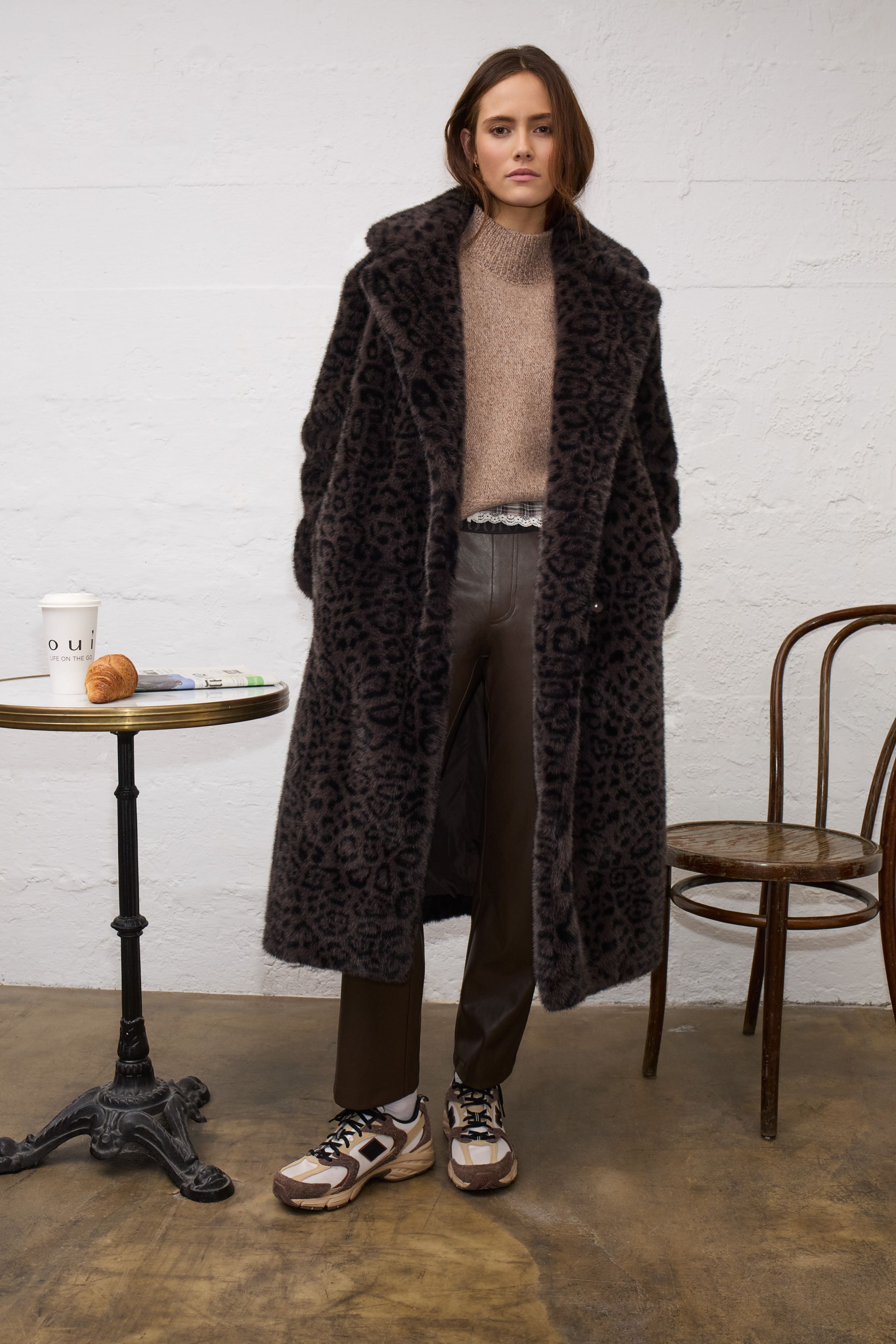 OUI BROWN TROUSERS 99023 8930 226