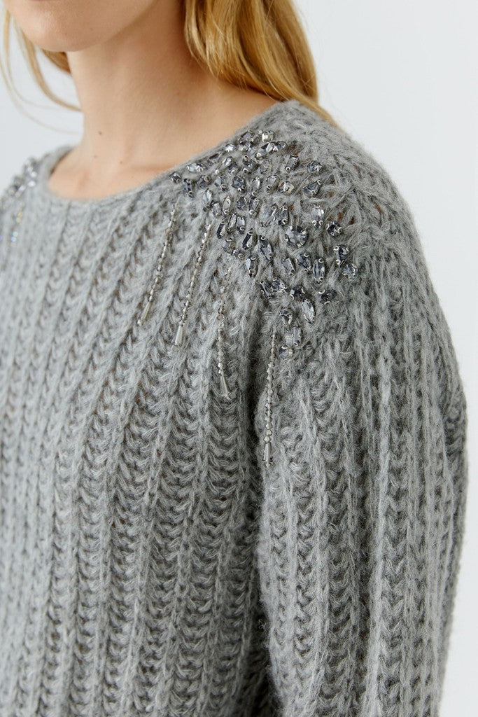 OUI GREY JUMPER 99816 226