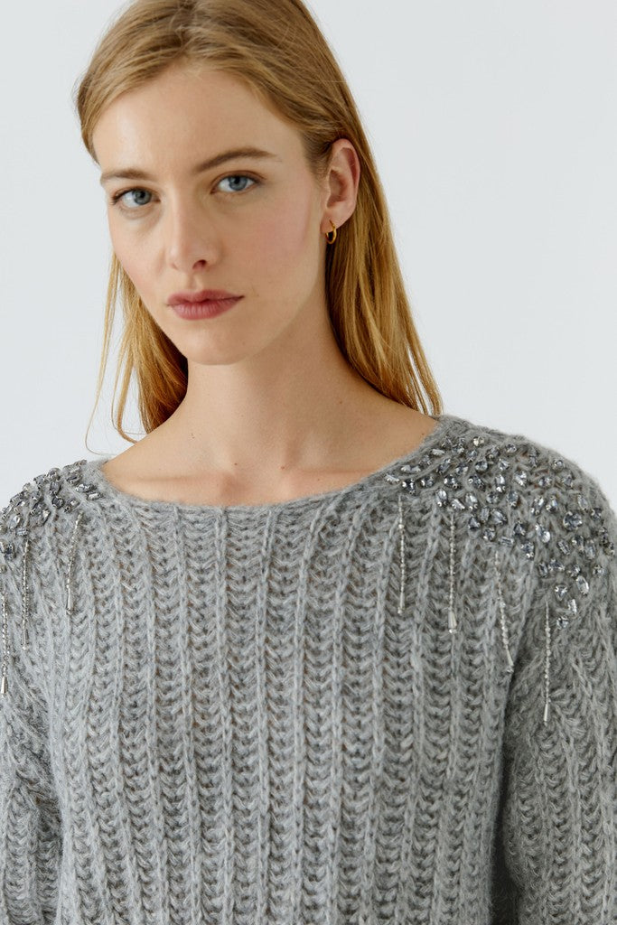 OUI GREY JUMPER 99816 226