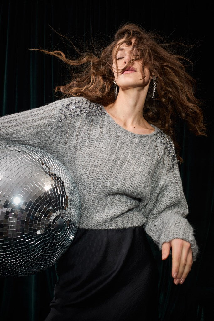 OUI GREY JUMPER 99816 226