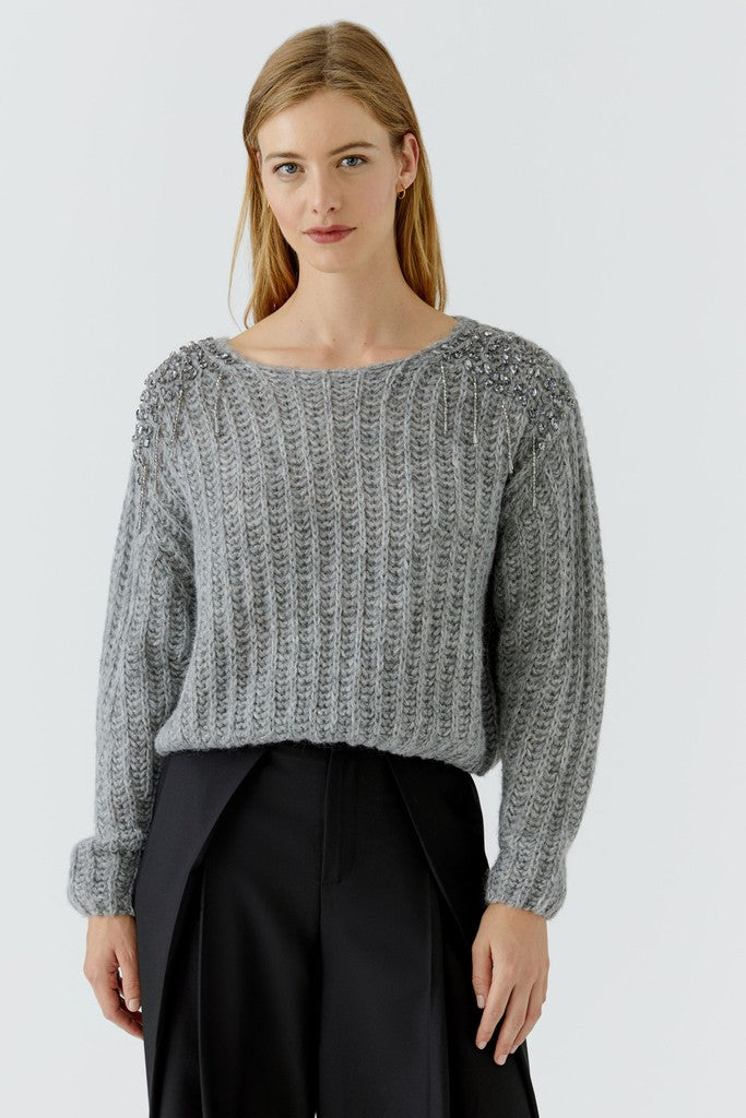 OUI GREY JUMPER 99816 226