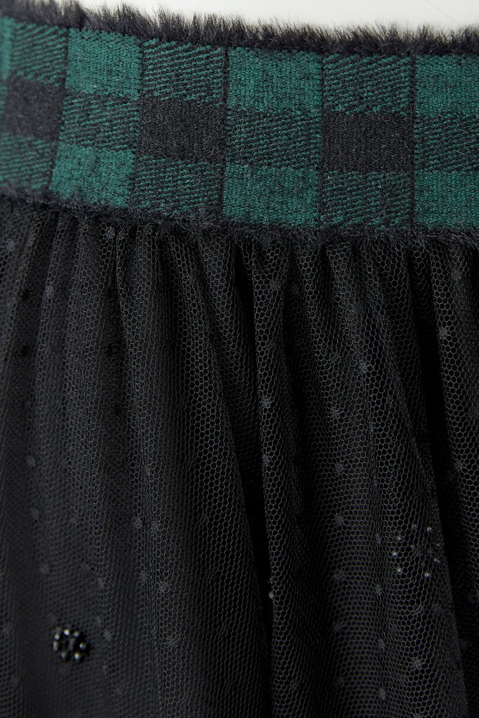 OUI BLACK TULLE SKIRT 99957 226