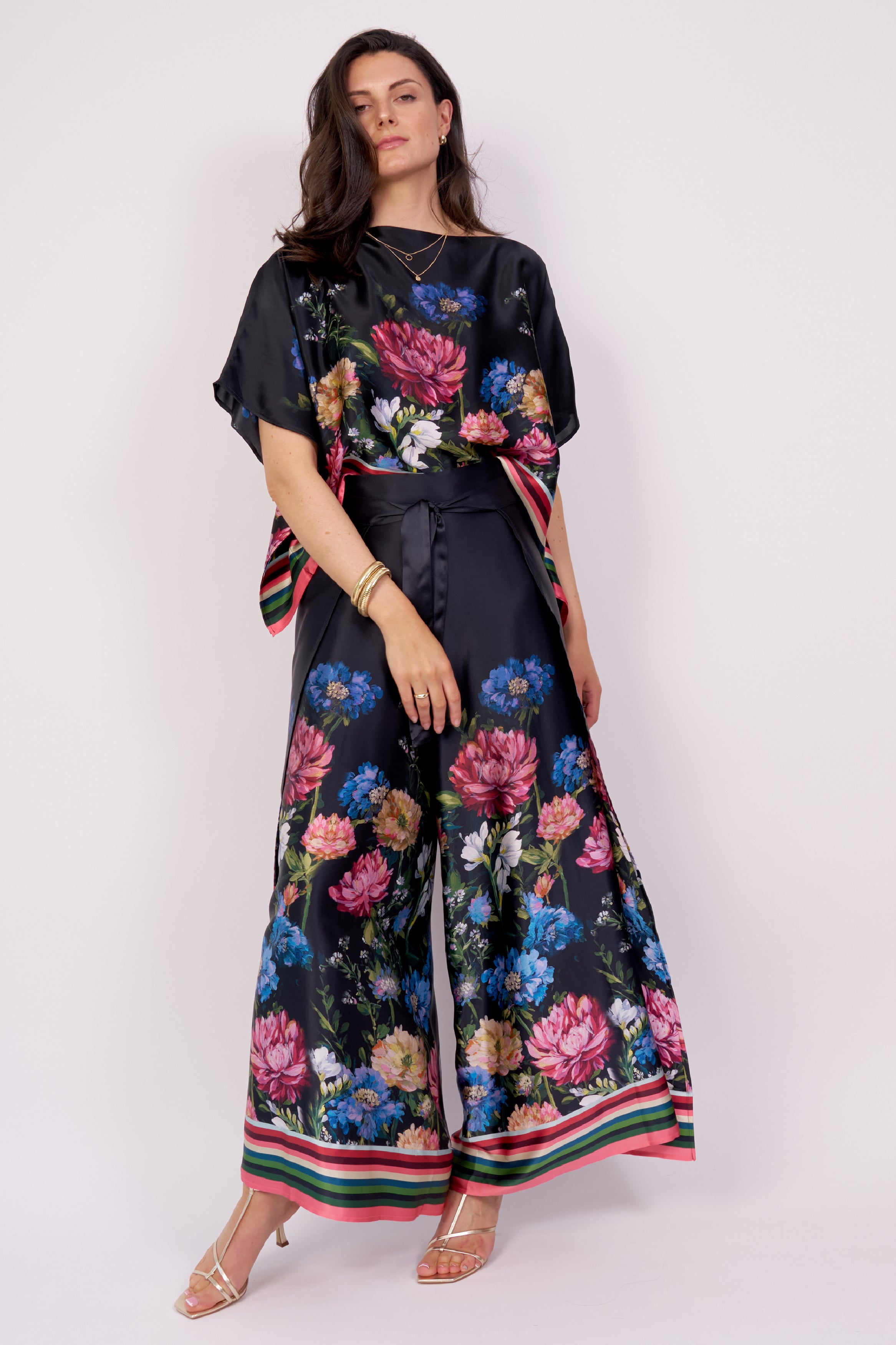 CAROLINE DUFFY DESIGNS PALAZZO IRISH GARDEN PANT 225