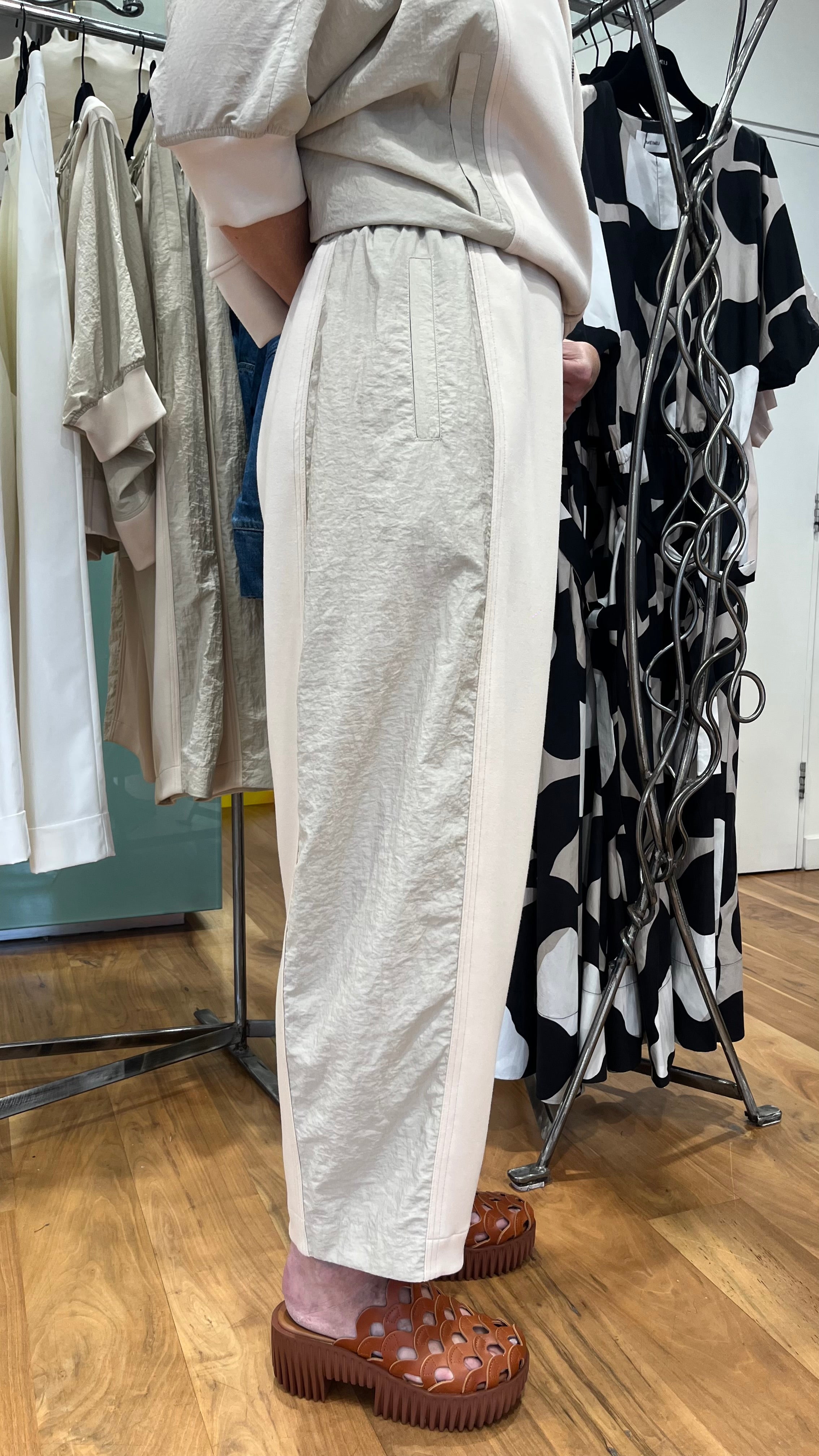 MEIMEIJ BEIGE JERSEY TROUSERS M6PCC00 126