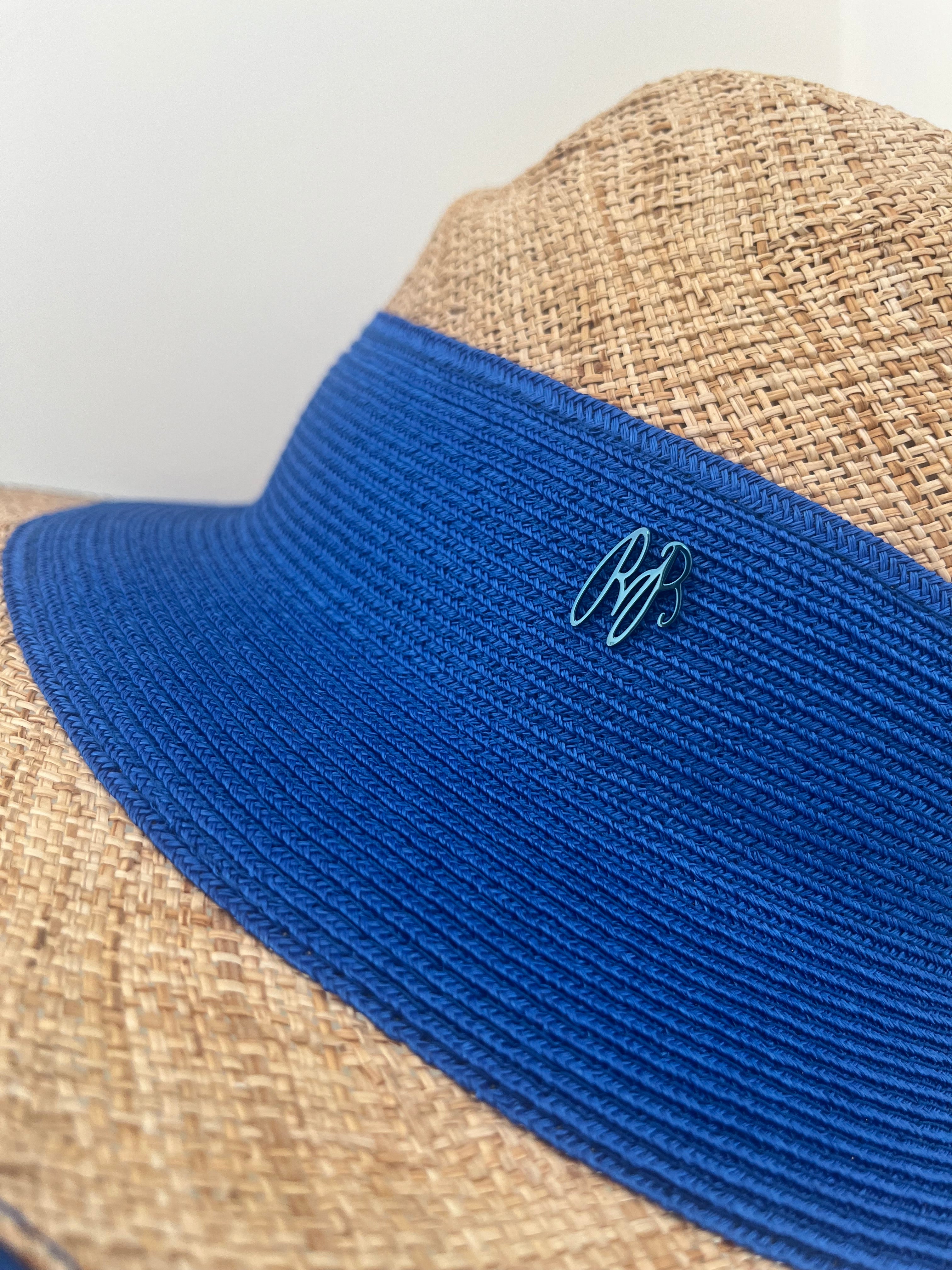 RAFFAELLO BETTINI BLUE STRIPE HAT WS24-503 124