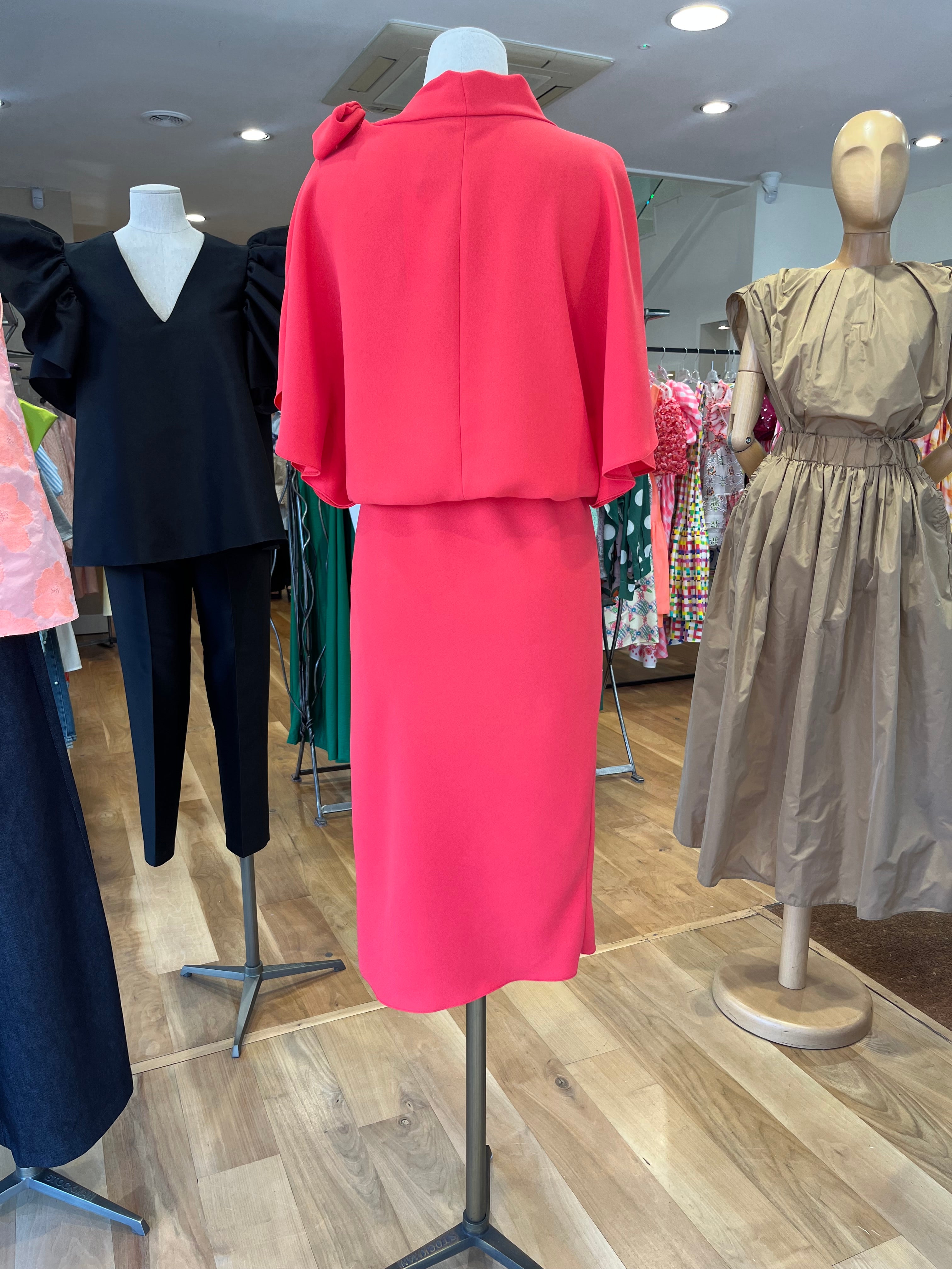 ROISIN LINNANE OLIVE CORAL DRESS 125