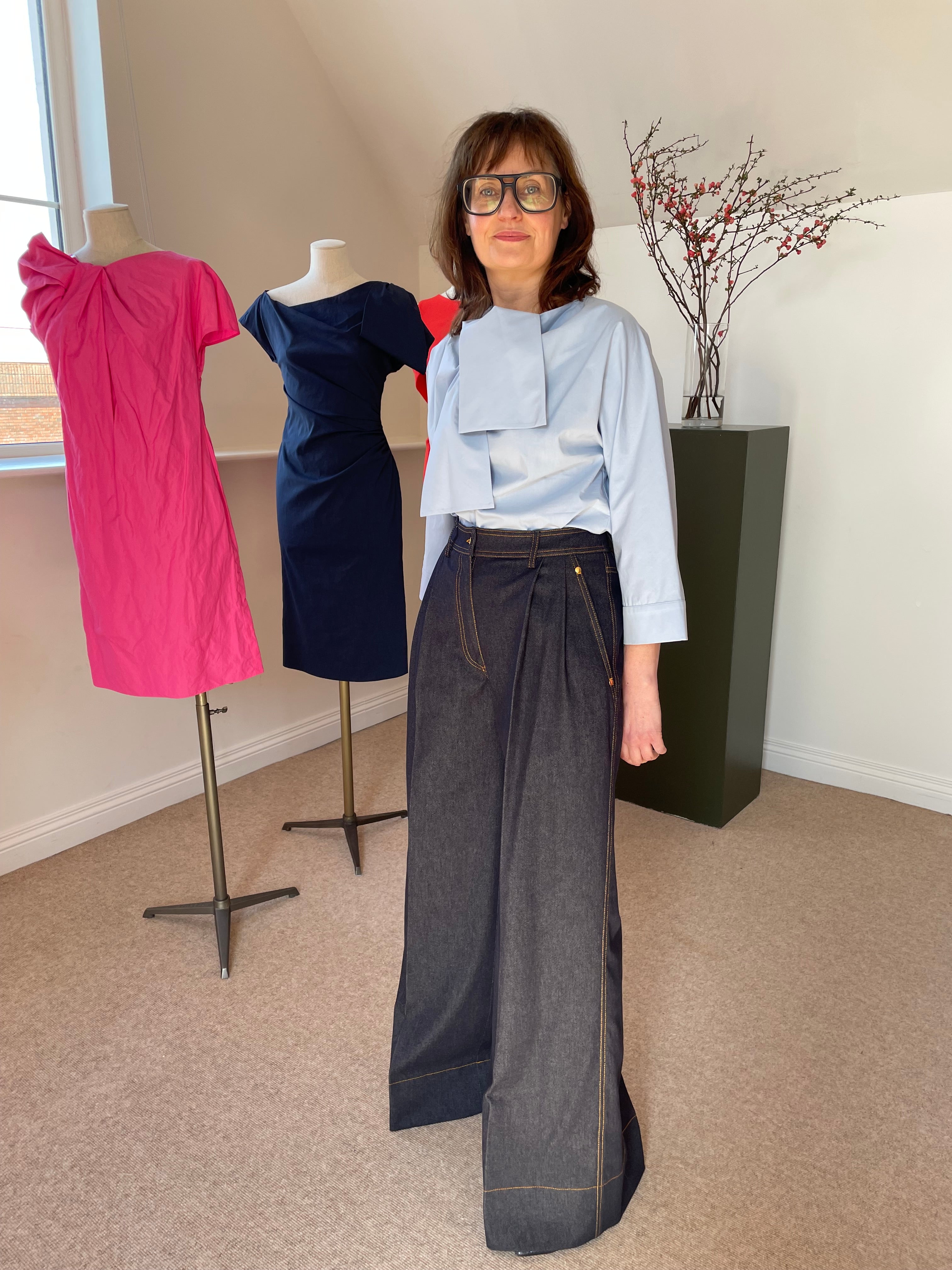 NATAN WIDE LEG DENIM JEANS 125