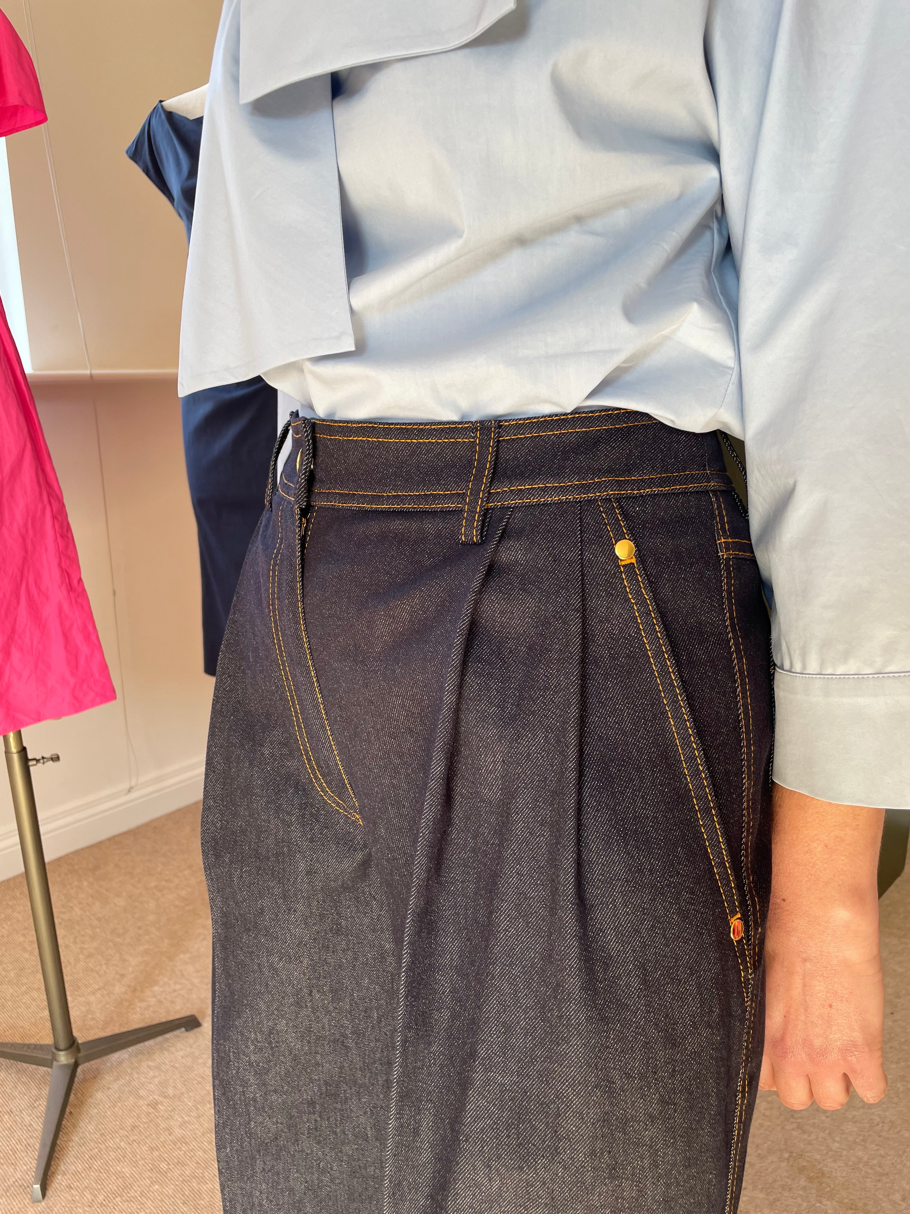NATAN WIDE LEG DENIM JEANS 125