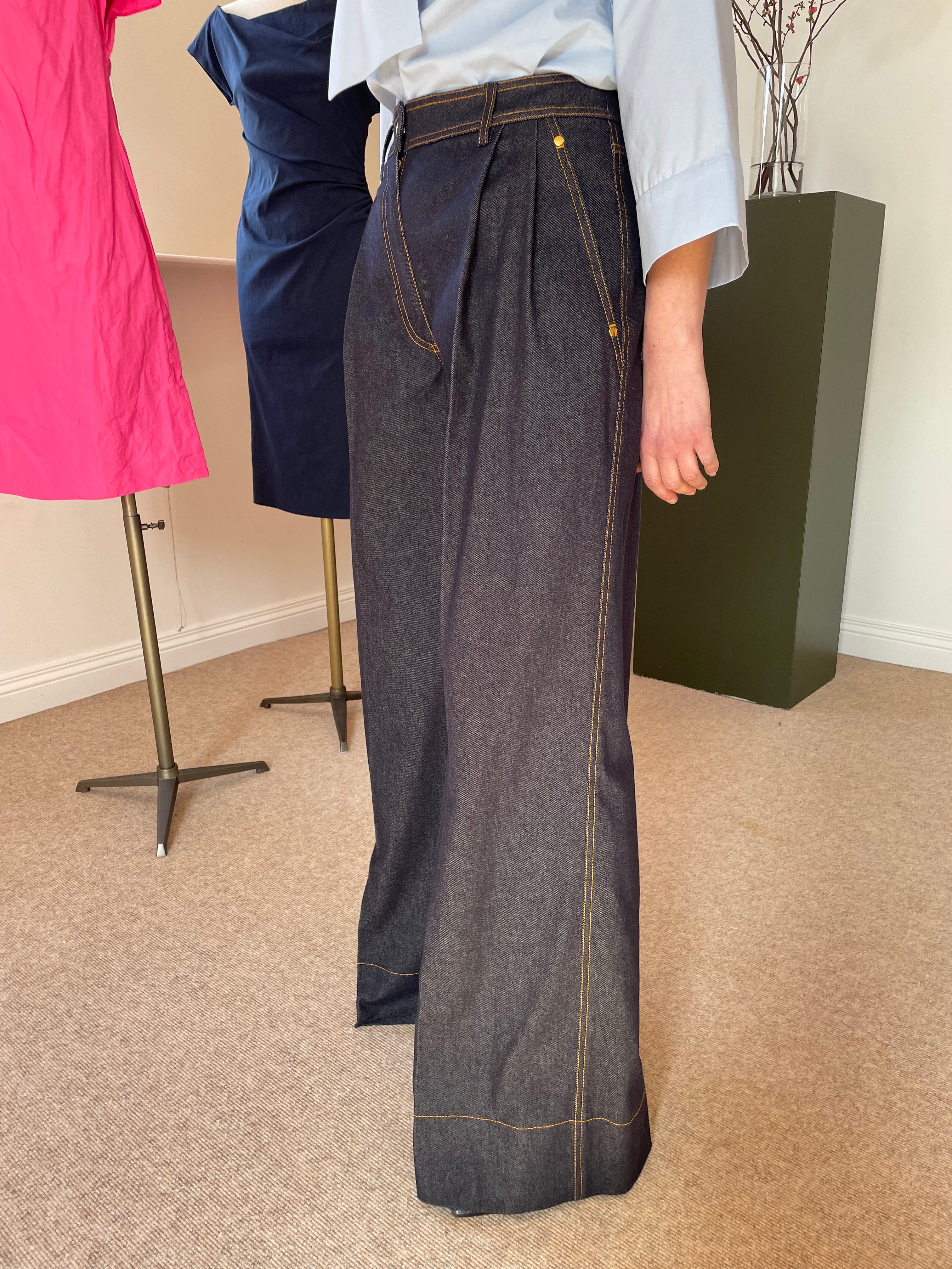 NATAN WIDE LEG DENIM JEANS 125