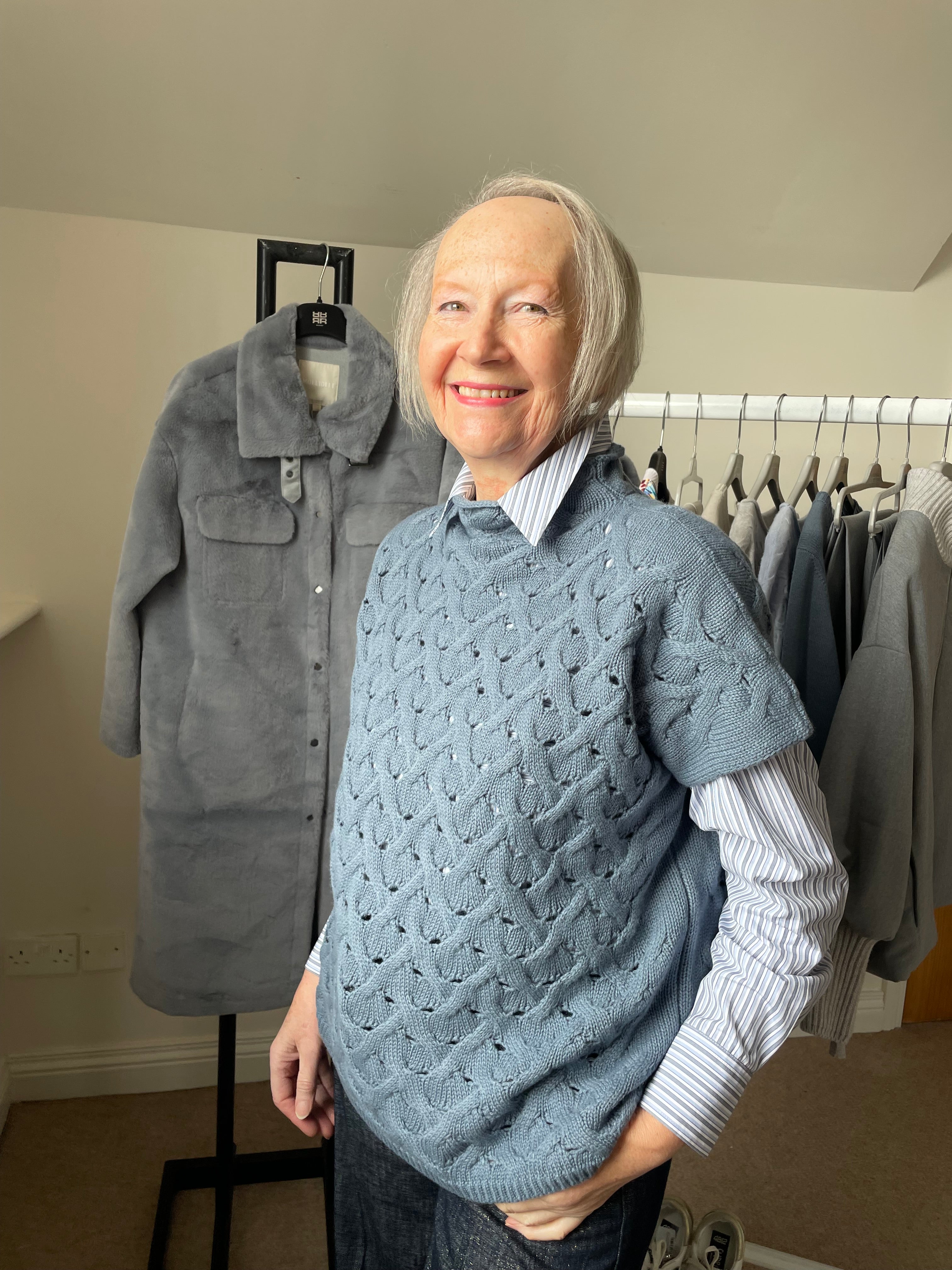 LE TRICOT PERUGIA LUPETTO BLUE KNIT 156_46760 225