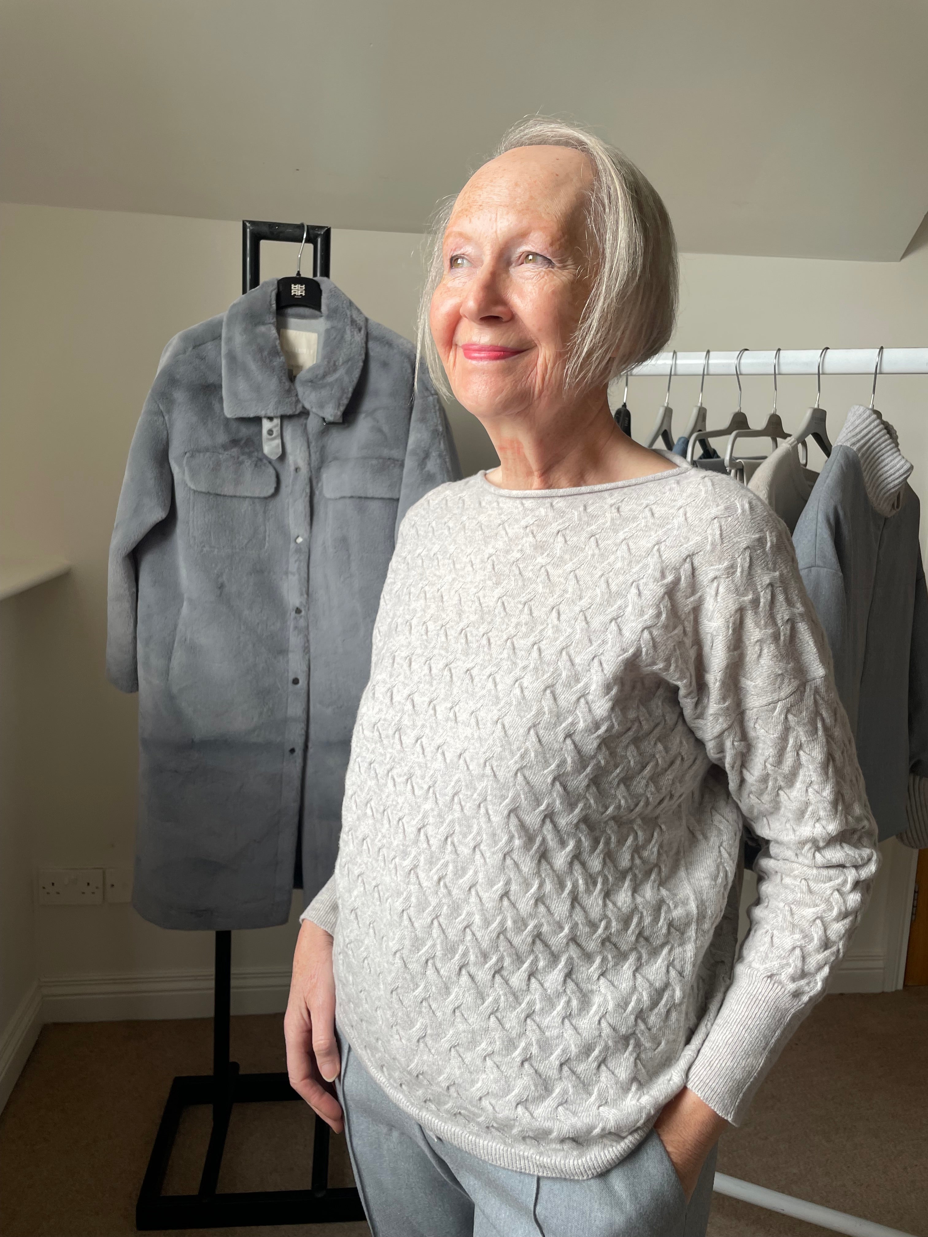 LE TRICOT PERUGIA SCOLLO CREAM KNIT 156_26297 225