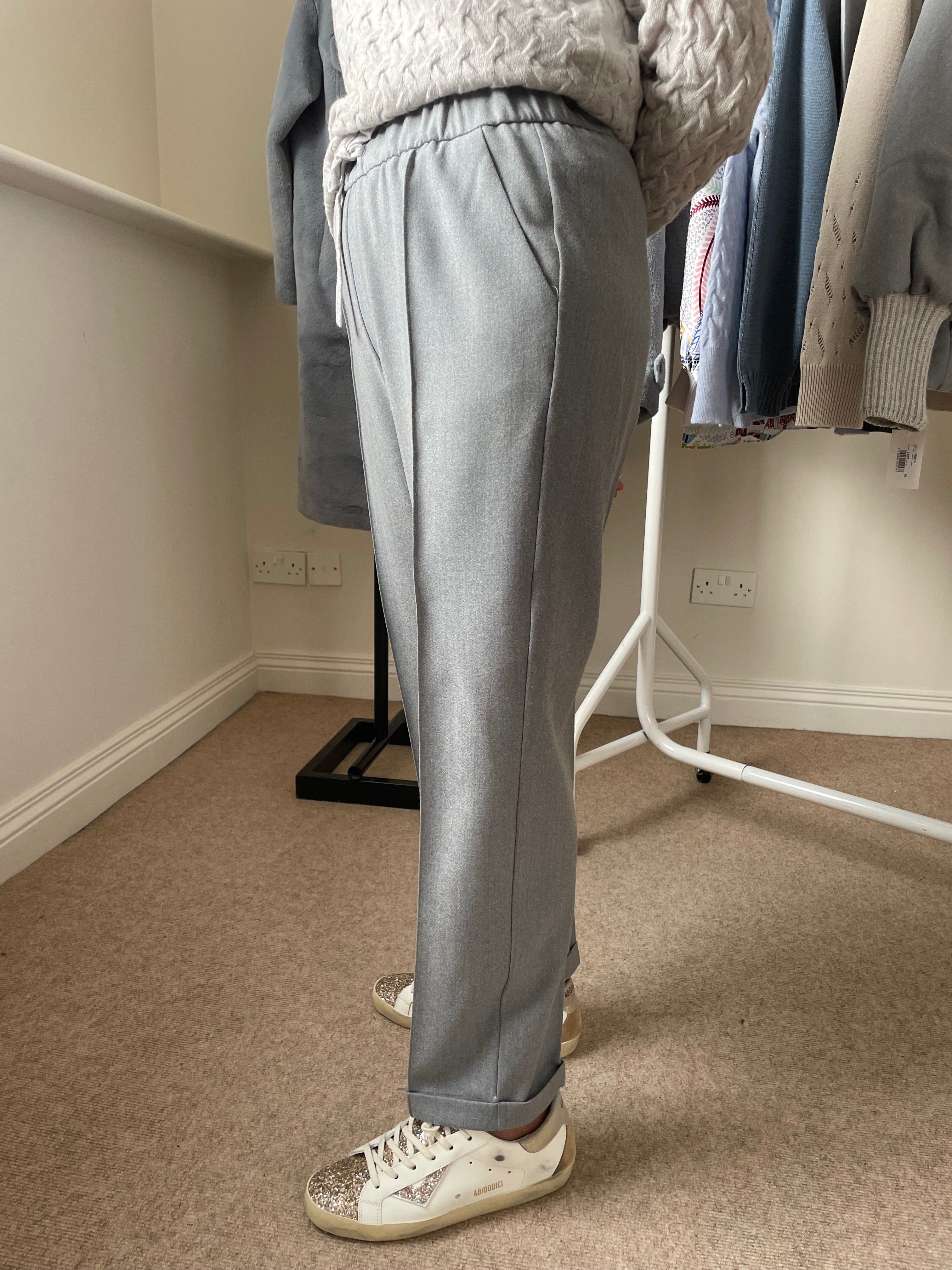 LE TRICOT PERUGIA PANTALONE GREY TROUSERS 156_76813 225