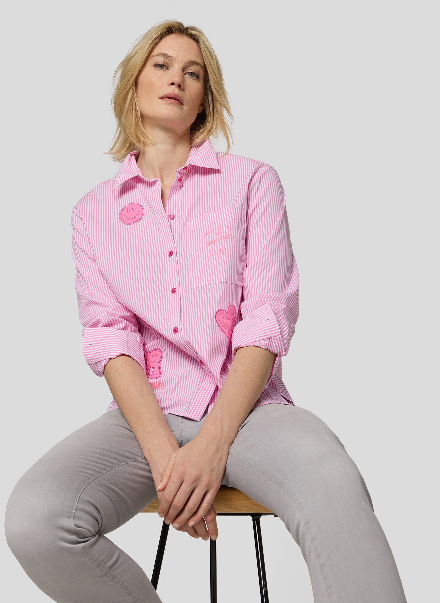 RABE BLOUSE PINK 56-117101 126