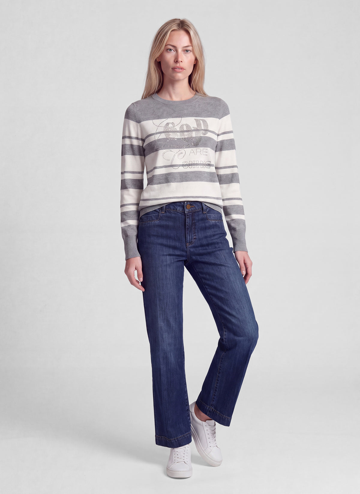 RABE GREY STRIPE KNIT 57-121620 226