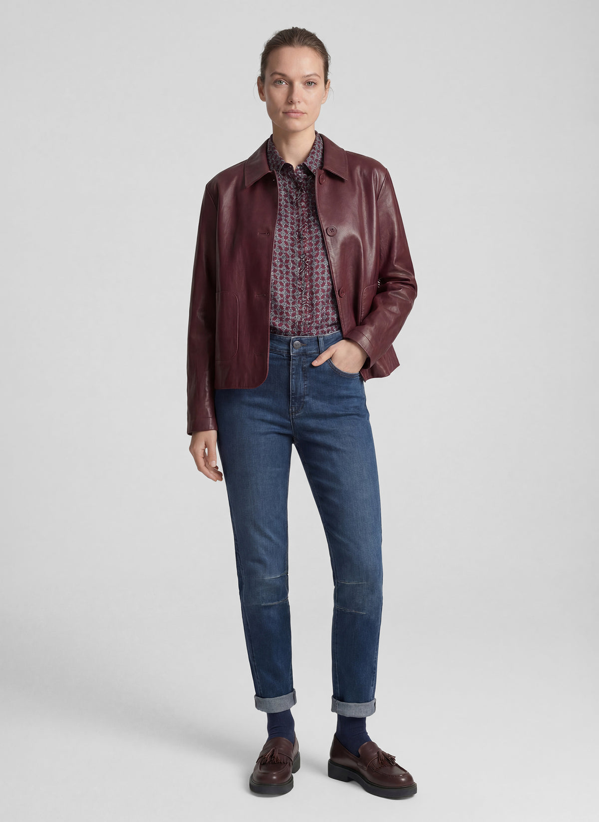 RABE WINE PLEATH JACKET 57-114021 226