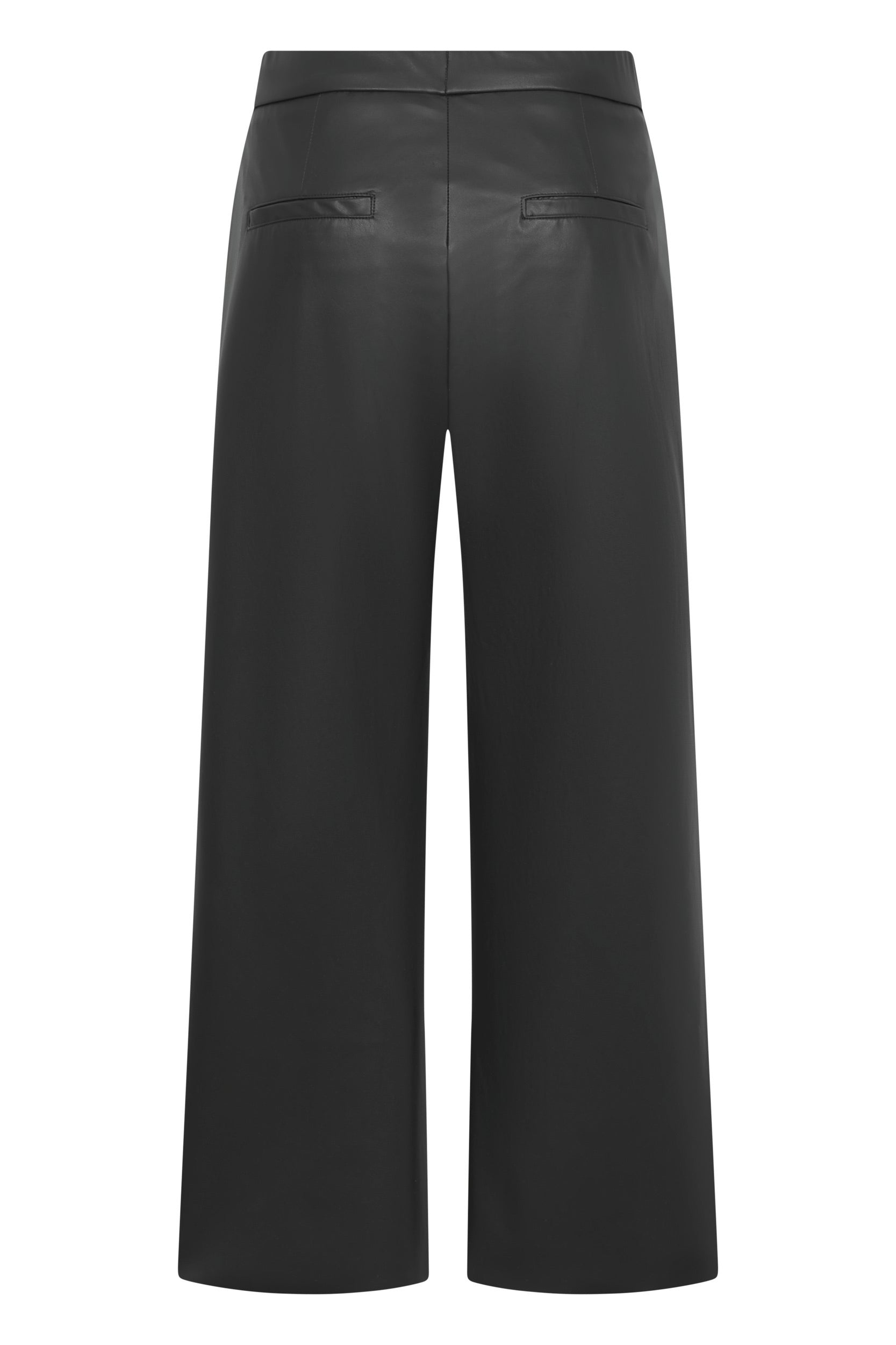 RAFFAELLO ROSSI NAPPA WIDE LEG LEATHER TROUSERS 261068/6861 225