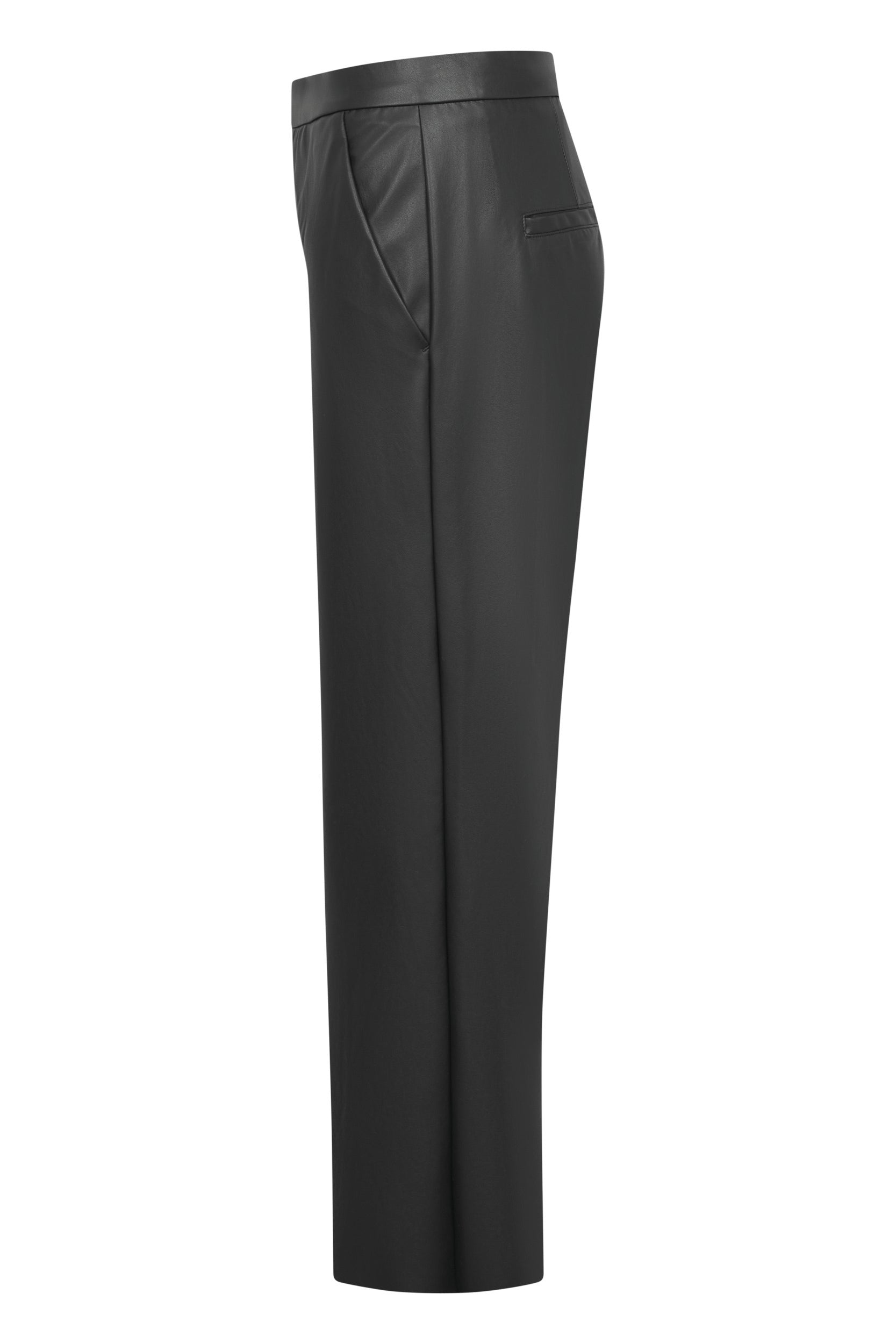 RAFFAELLO ROSSI NAPPA WIDE LEG LEATHER TROUSERS 261068/6861 225
