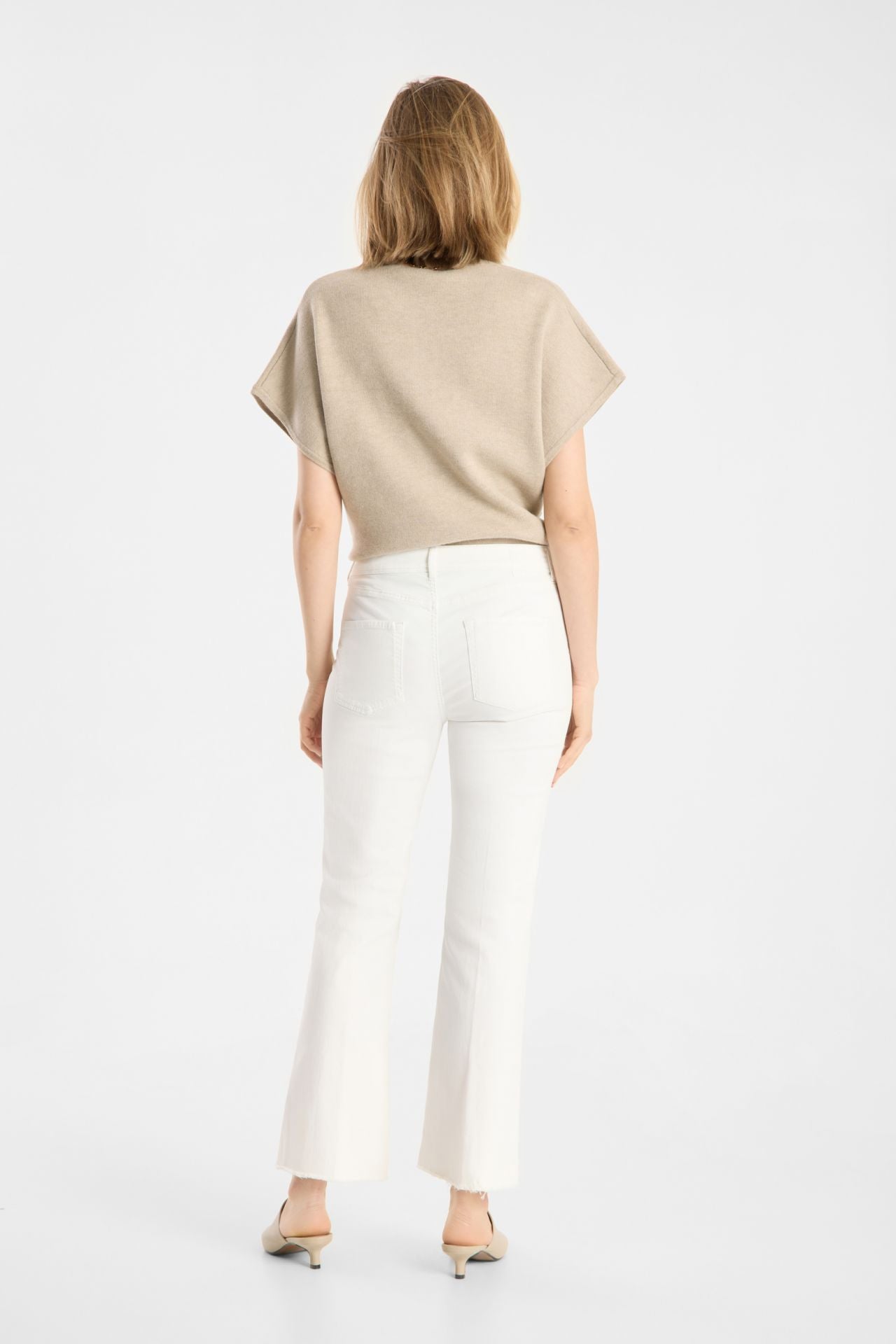 RAFFAELLO ROSSI WHITE Vic Bootleg JEANS 20812/9404 126