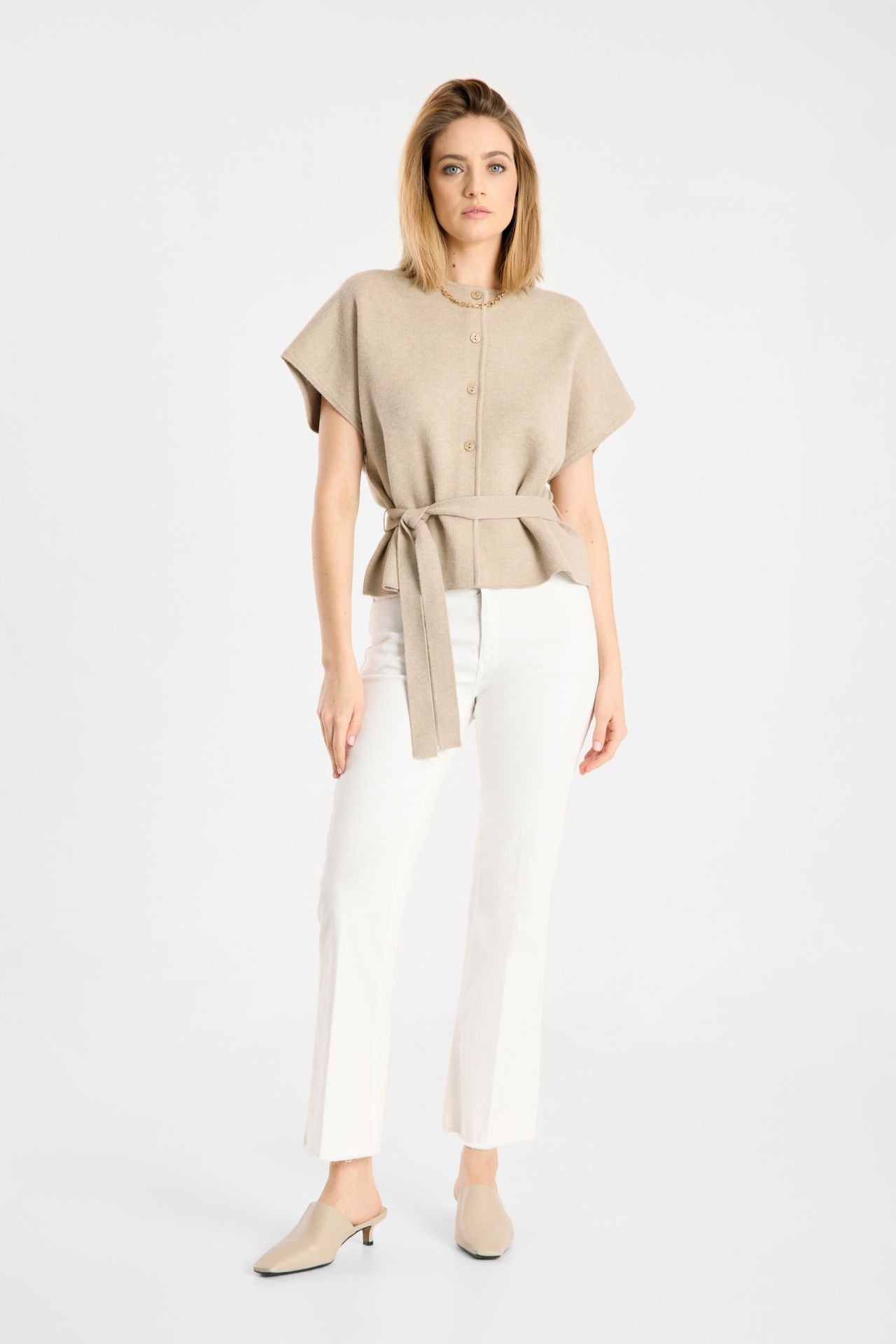 RAFFAELLO ROSSI WHITE Vic Bootleg JEANS 20812/9404 126