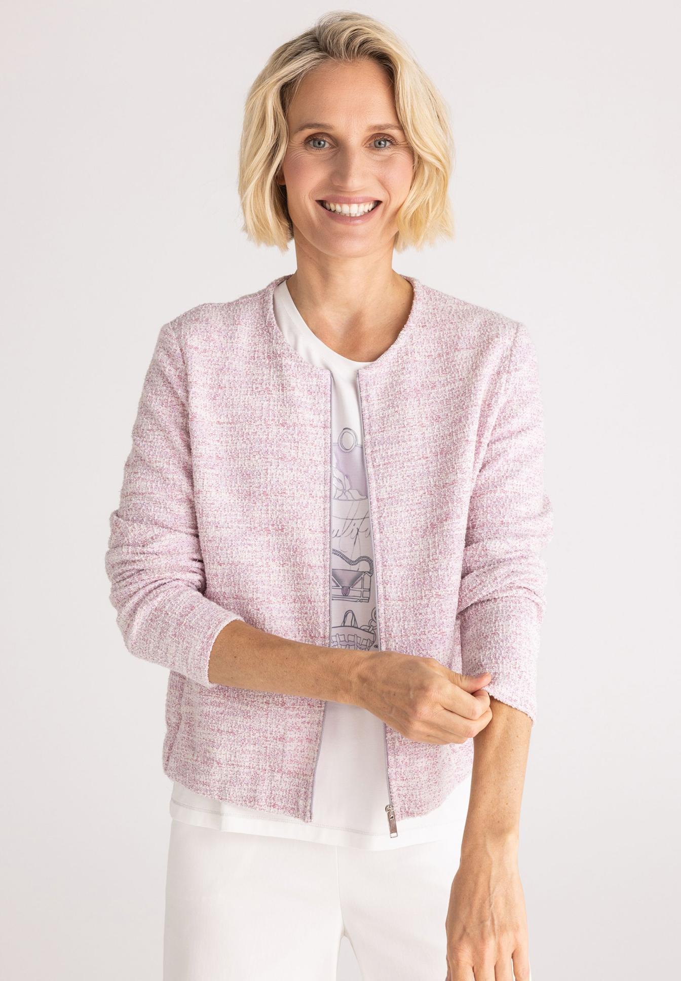 FRANK WALDER Lilac Zip up Jkt 103307 126