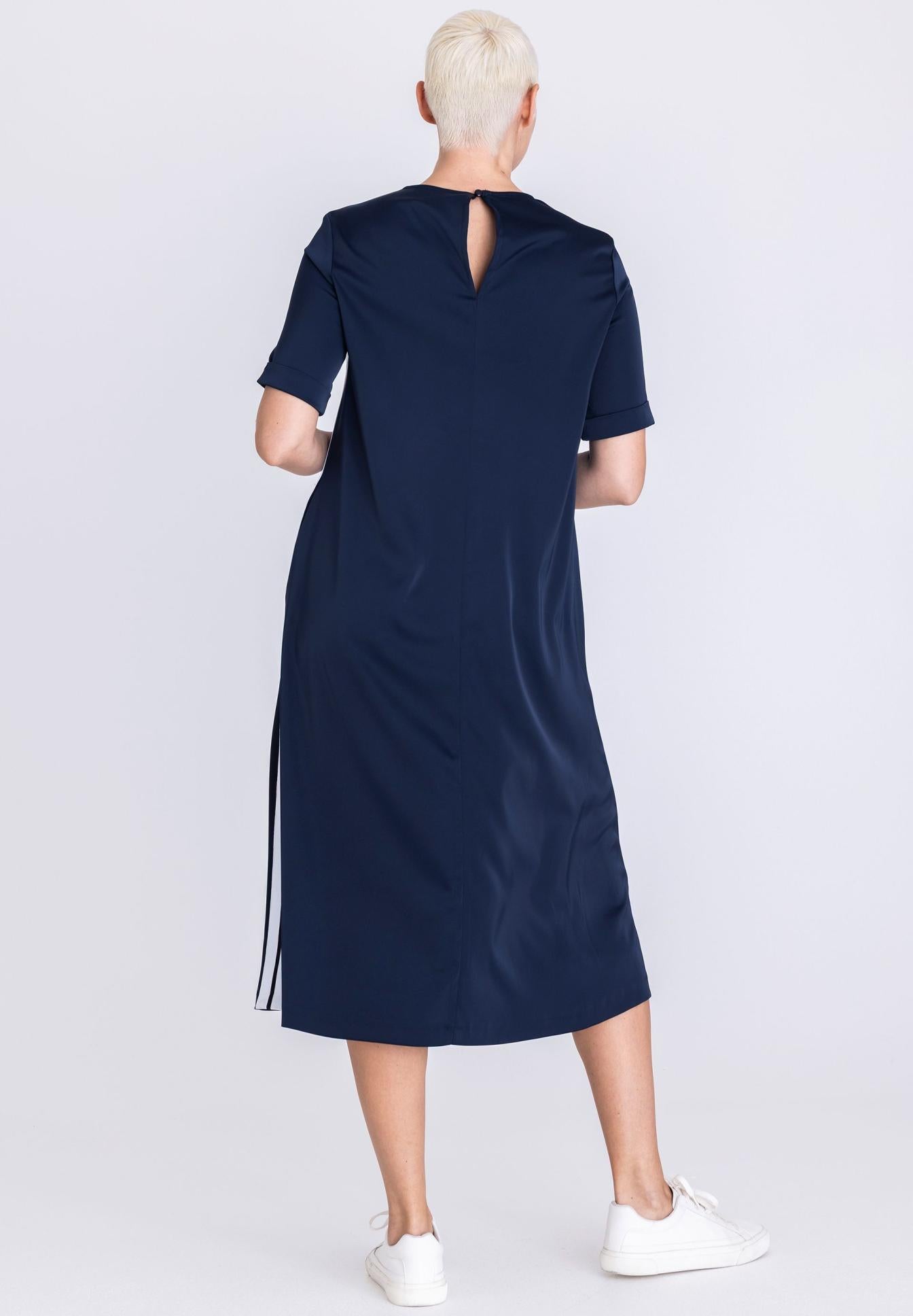 TUZZI MIDI DRESS NAVY 411562000 126