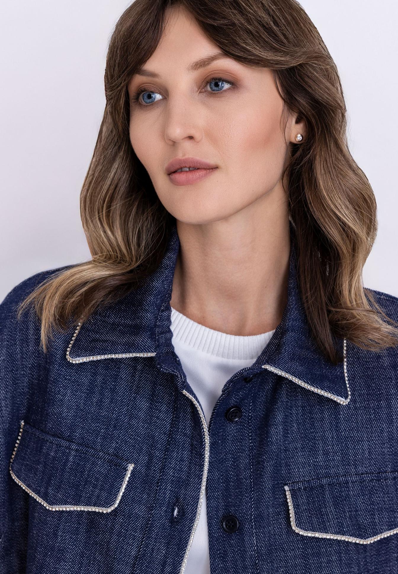 TUZZI SHORT BLAZER DENIM 412370000 126