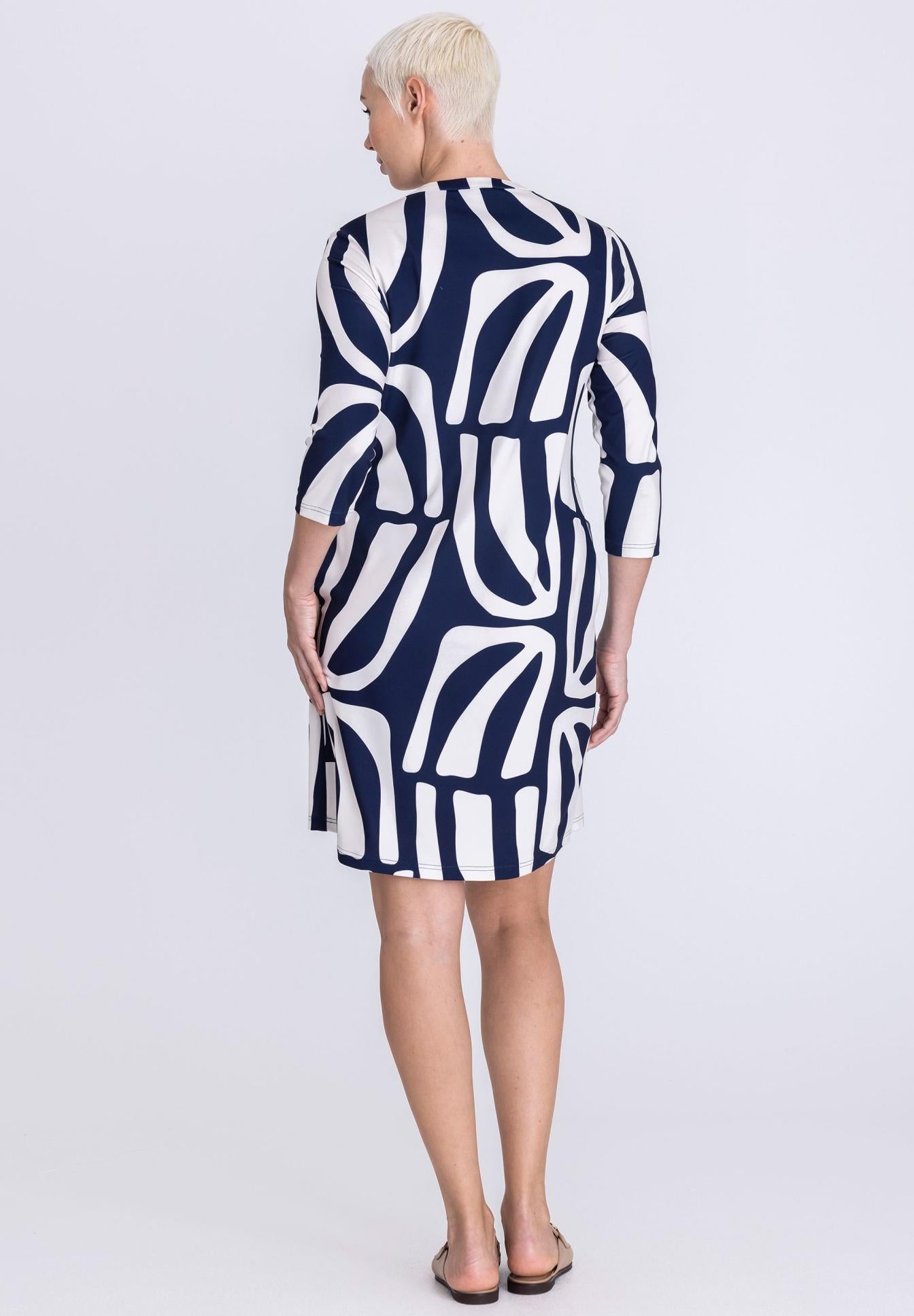 TUZZI JERSEY DRESS NAVY 412503843 126