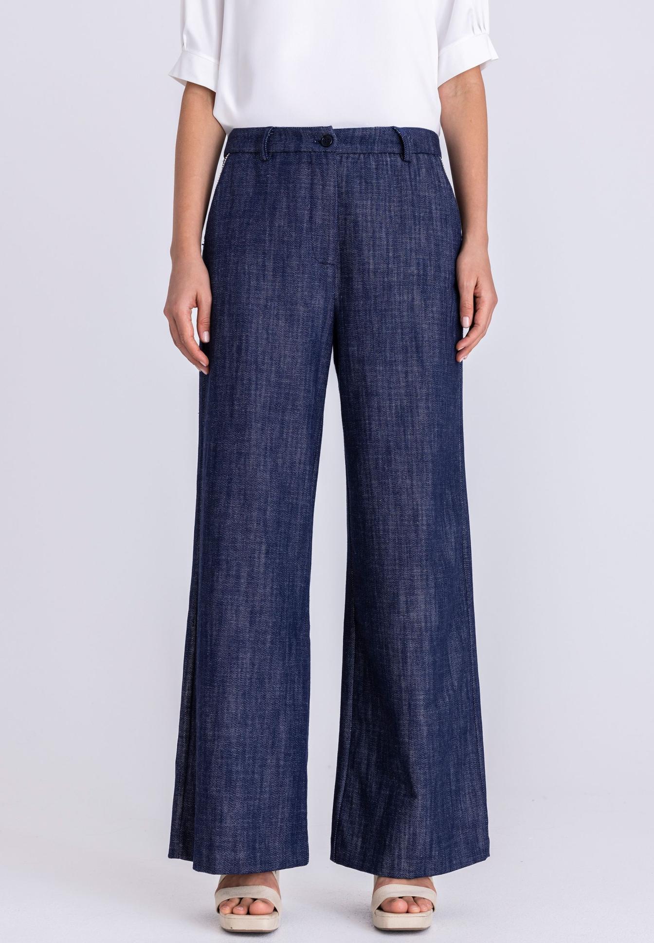 TUZZI WIDE LEG PANTS DENIM 412658000 126