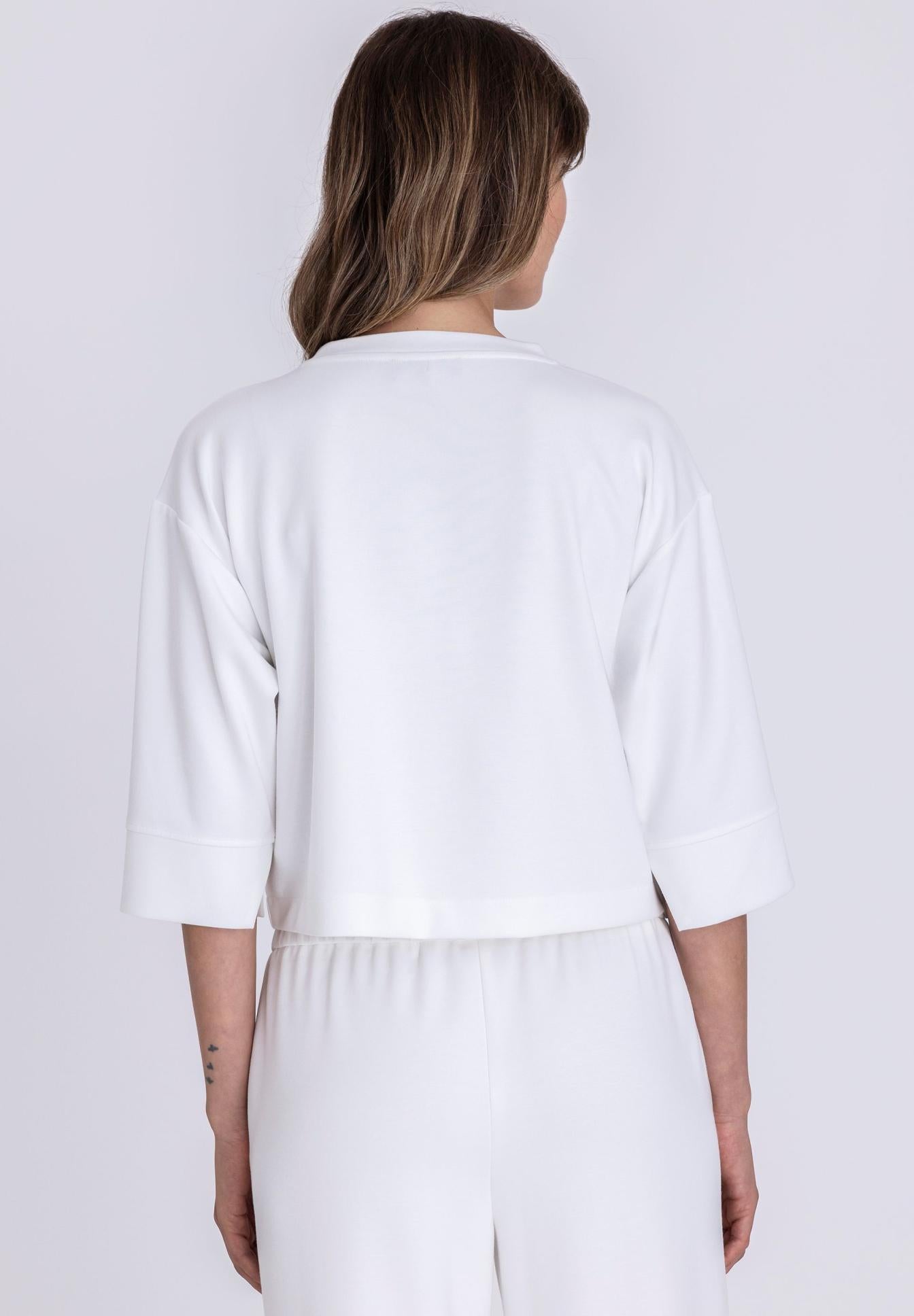 TUZZI SWEATSHIRT ECRU 413459000 126