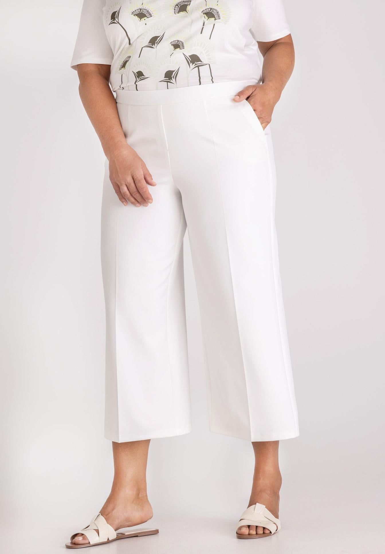 FRANK WALDER White Wide Leg Trs 602610 126