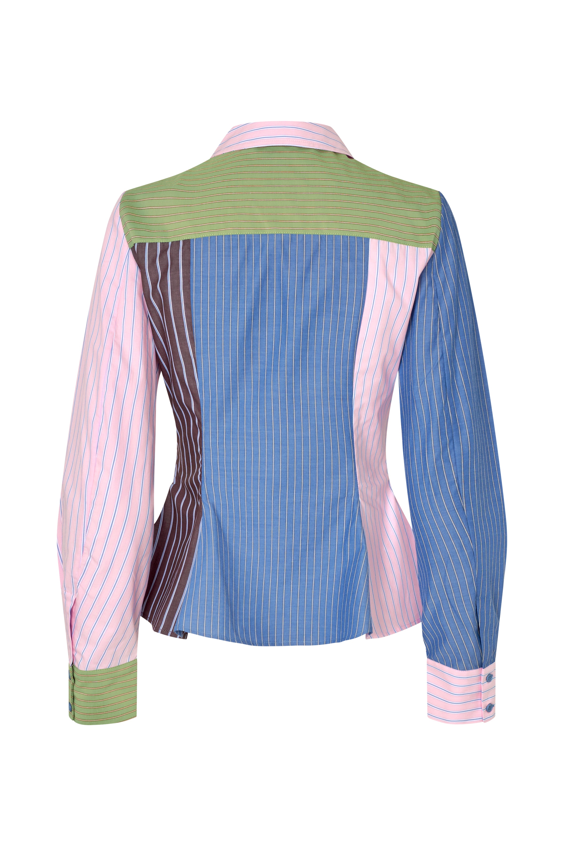 STINE GOYA 2405 MULTI-STRIPE SHIRTING, POCKET PEPLUM SHIRT 225