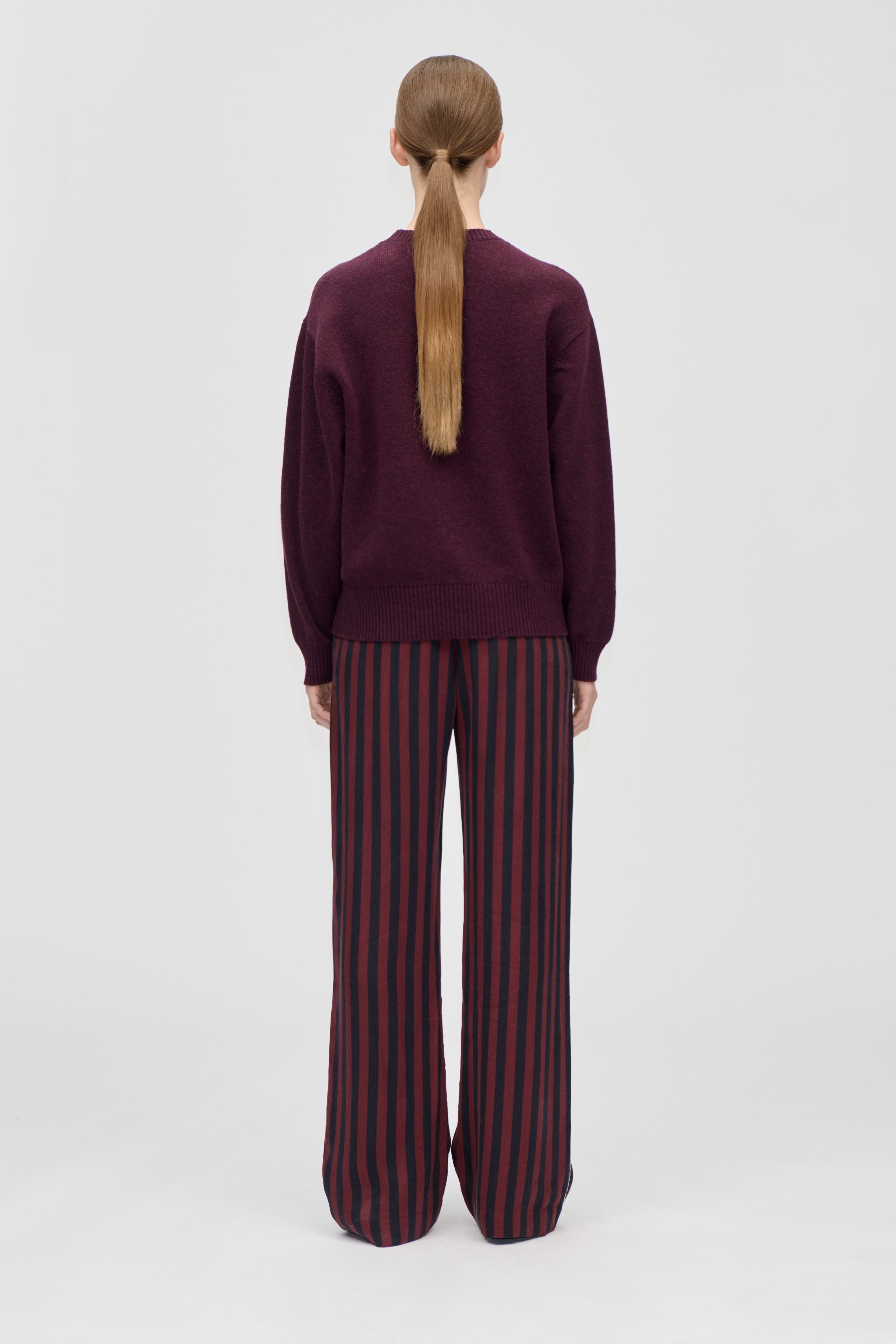 STINE GOYA STRIPE DRY VISCOSE, ELASTICATED LONG PANTS SG-PS26-P009-2263 126