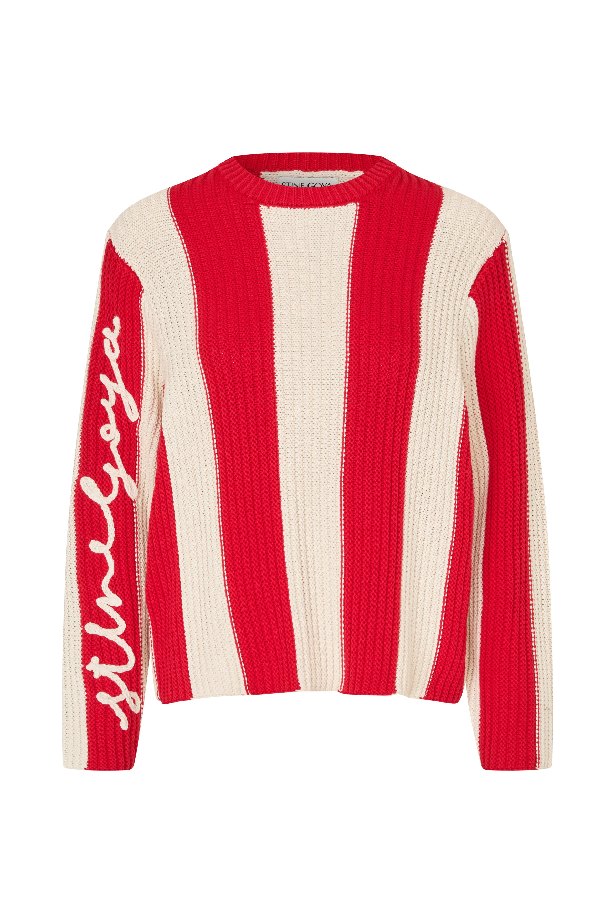 STINE GOYA Lofty Cotton, Boxy Motif Sweater SG-SS26-K079-2501 126
