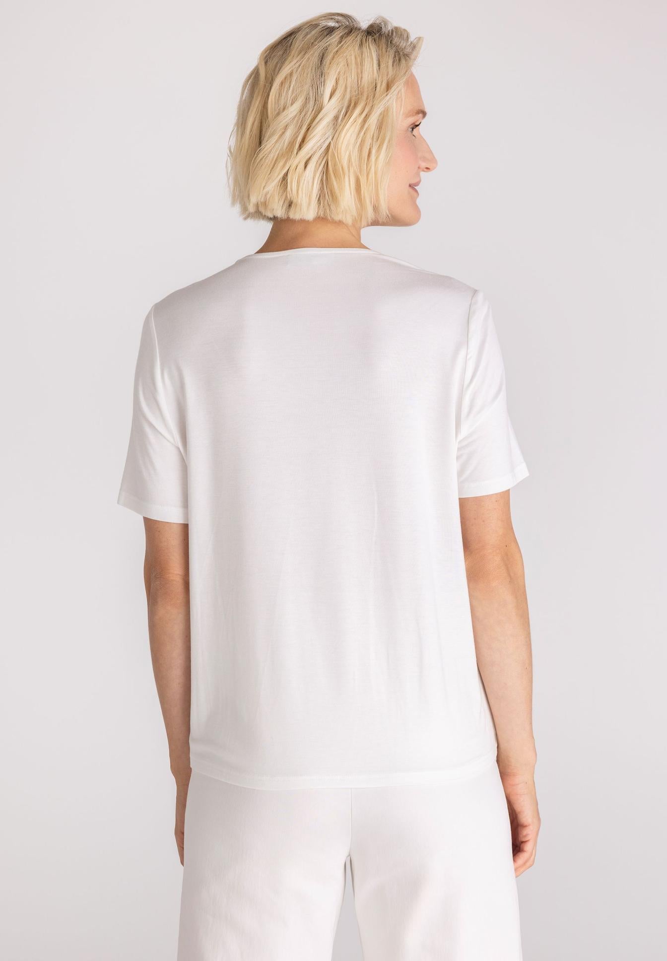 FRANK WALDER White V-Neck 716429 126