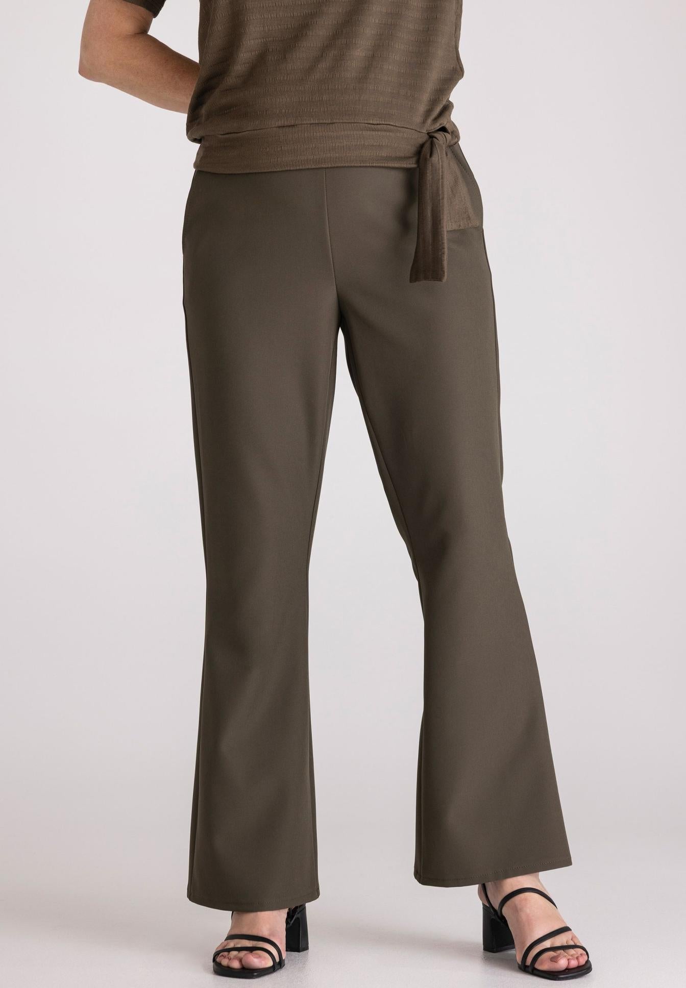 FRANK WALDER Khaki Straight Leg Trs 716605 126