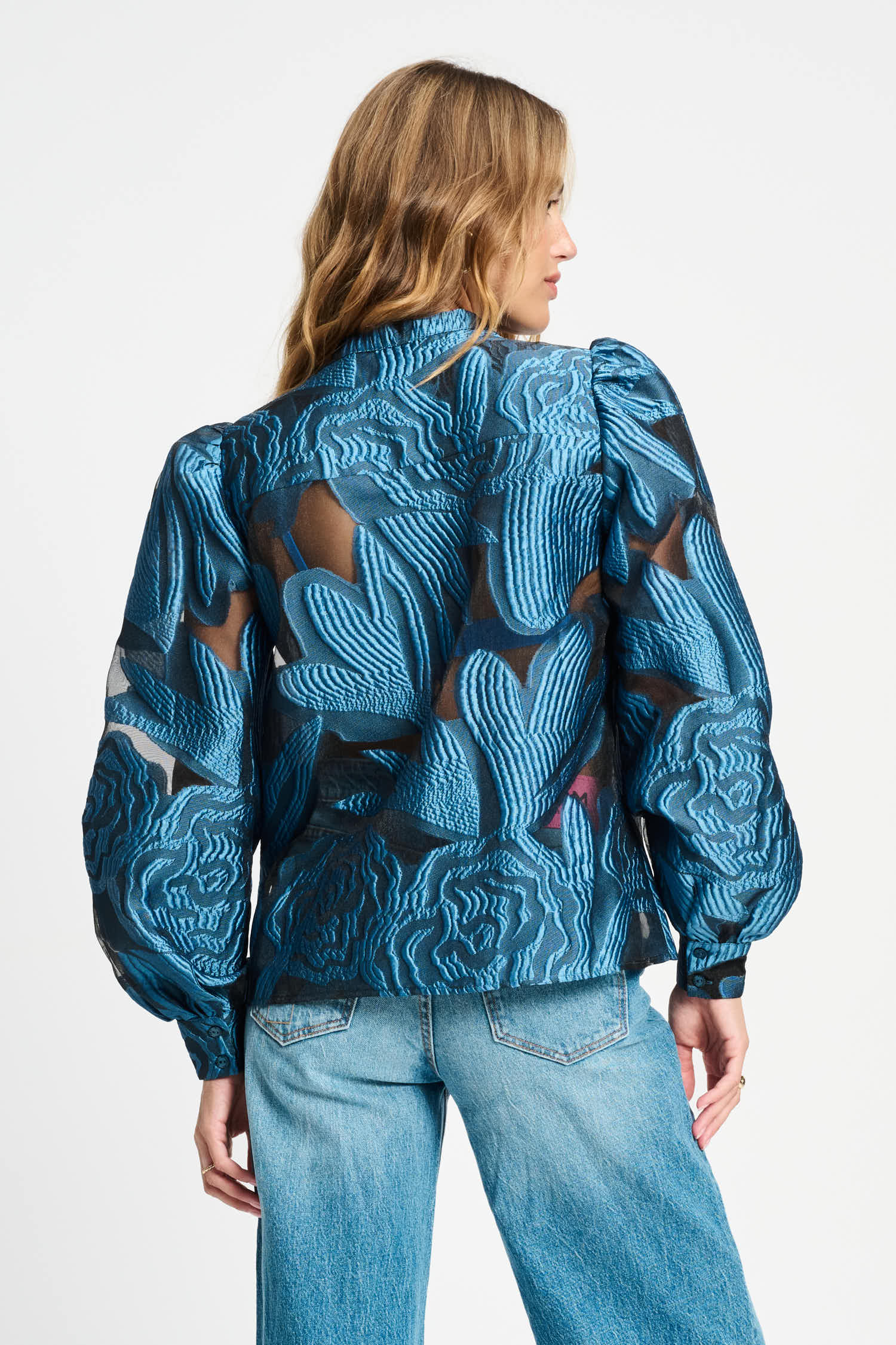 POM BLOUSE - DASHING NIGHTS ORGANZA SP9343 225
