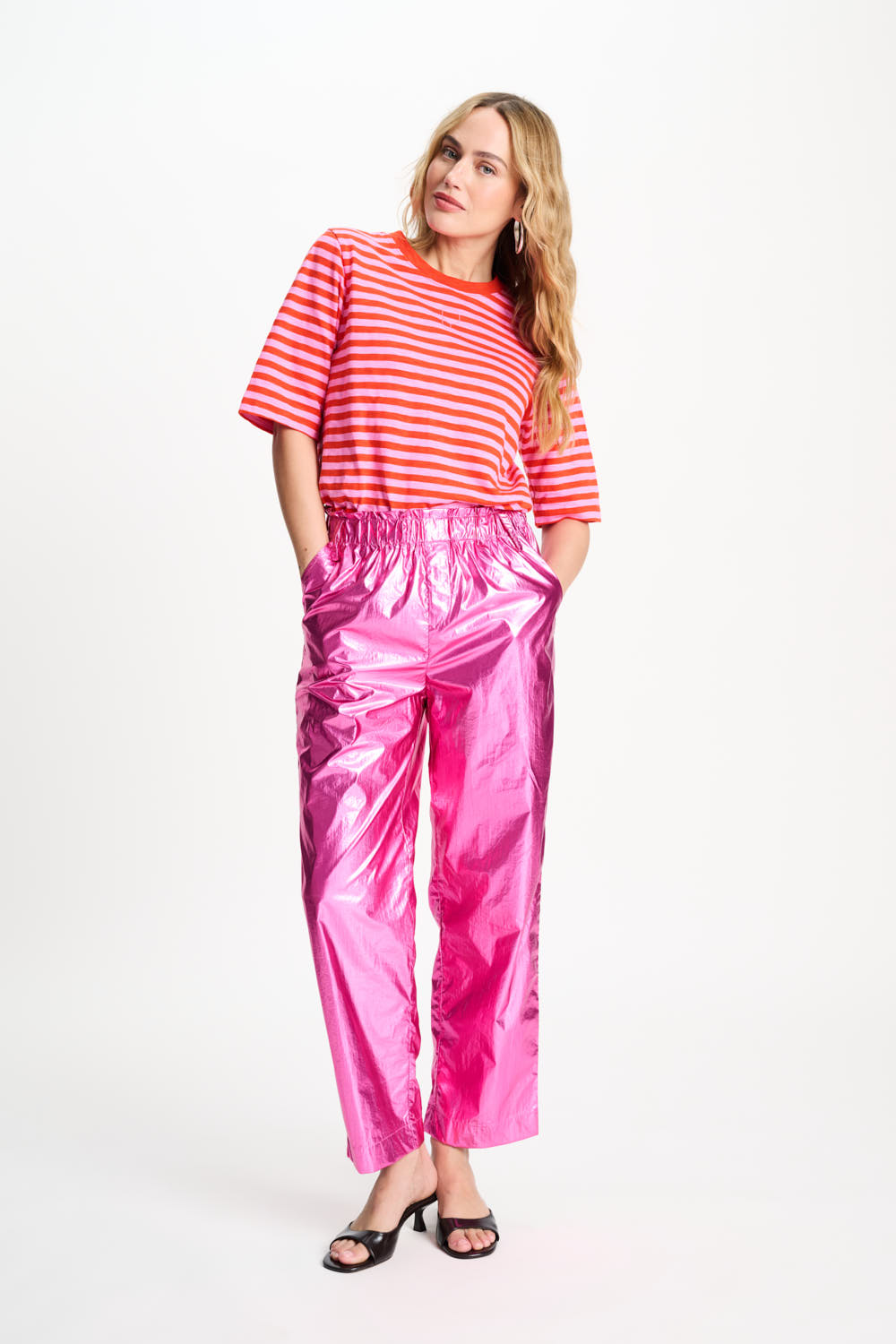 POM PANTS - METALLIC BRIGHT ROSE SP9513 126