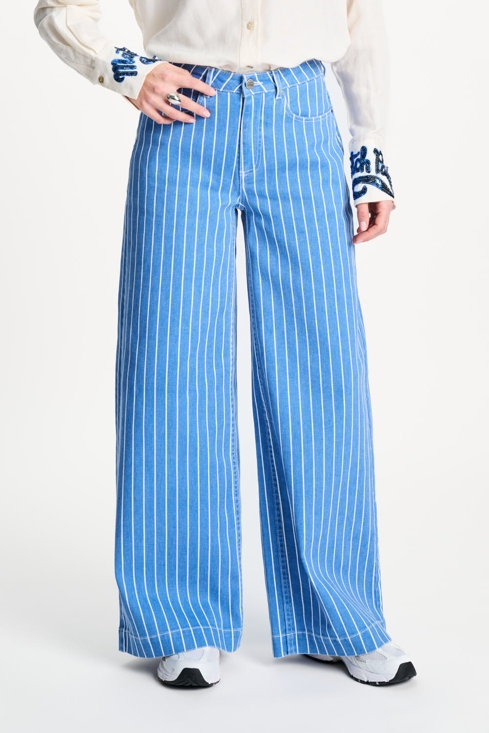 POM JEANS - DENIM STRIPES BLUE SP9519 126