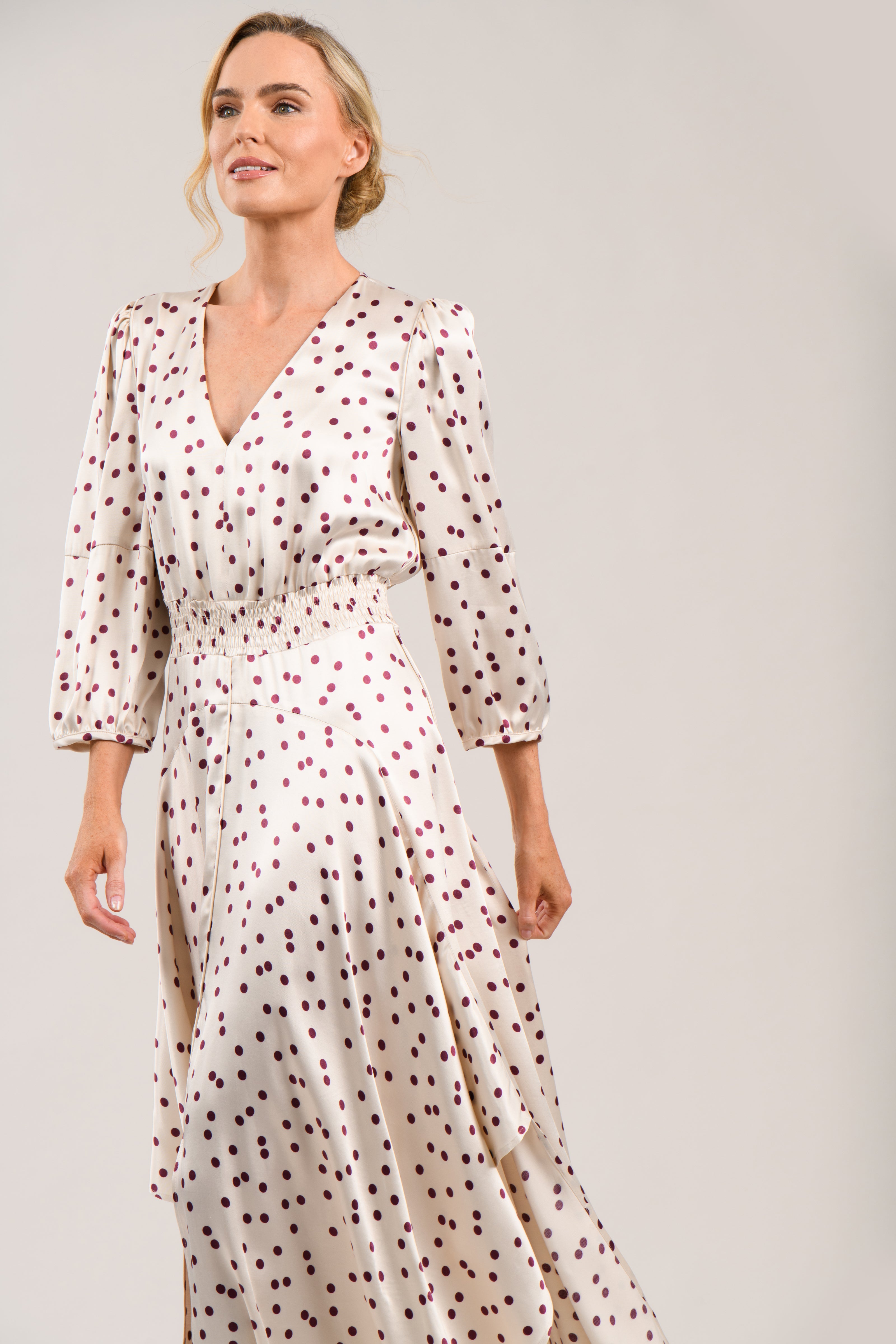CAROLINE KILKENNY CREAM DOT DRESS SCOUT 126